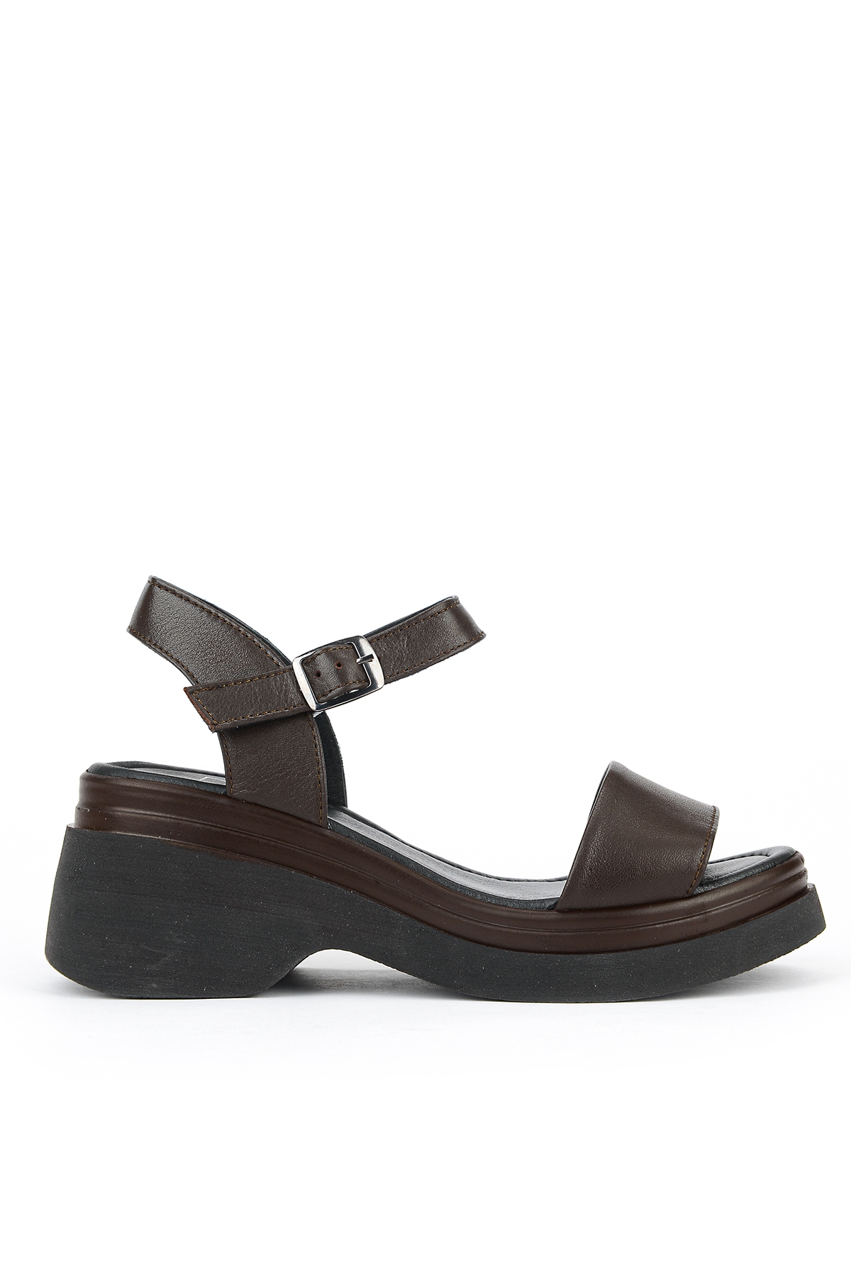 Ziya Siyah Ziya Hakiki Kadın Deri Topuklu Sandalet 161992Z64028