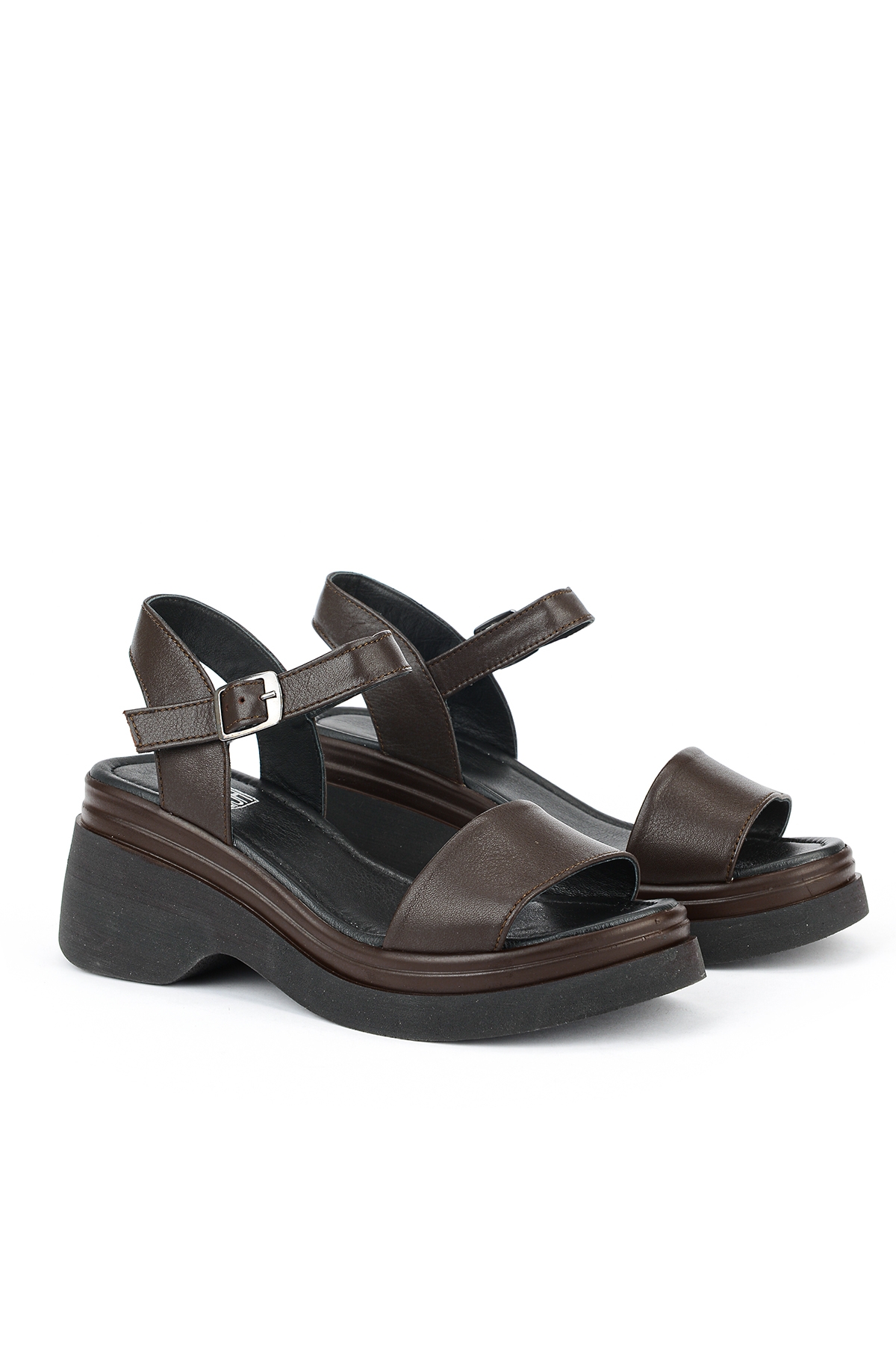 Ziya Siyah Ziya Hakiki Kadın Deri Topuklu Sandalet 161992Z64028