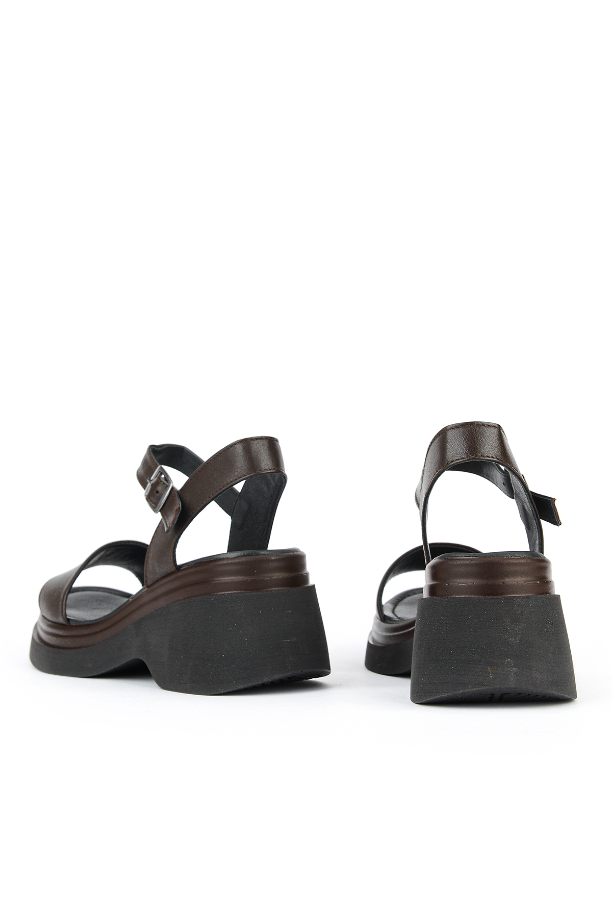 Ziya Siyah Ziya Hakiki Kadın Deri Topuklu Sandalet 161992Z64028