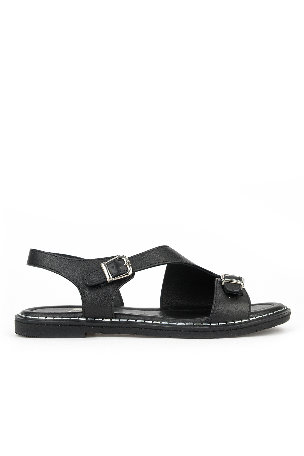 Ziya Siyah Ziya Hakiki Kadın Deri Sandalet 1611020Z5407