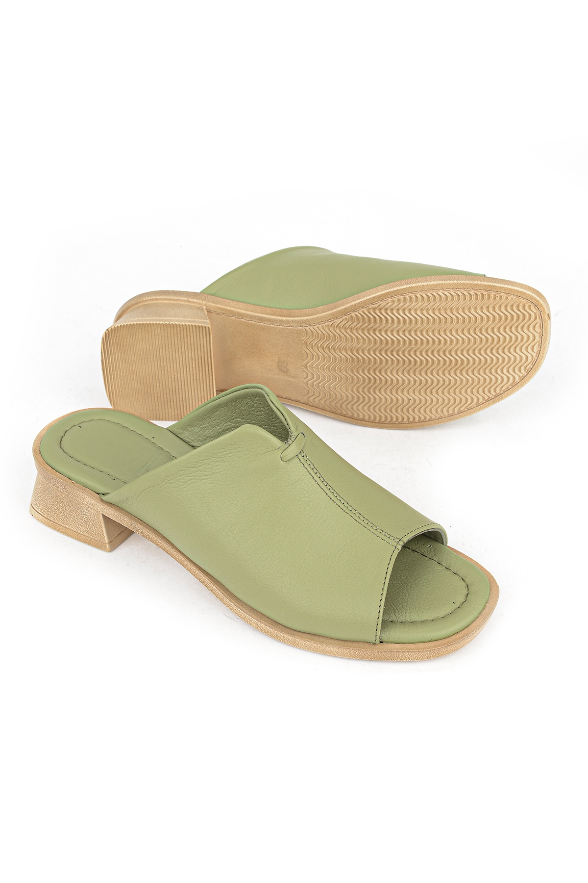 Ziya Siyah Ziya Hakiki Kadın Deri Topuklu Terlik 1611020Z6189