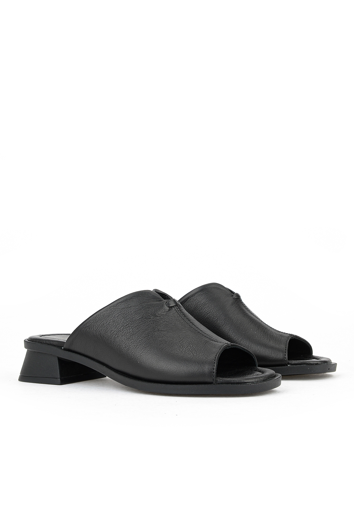 Ziya Siyah Ziya Hakiki Kadın Deri Topuklu Terlik 1611020Z6189