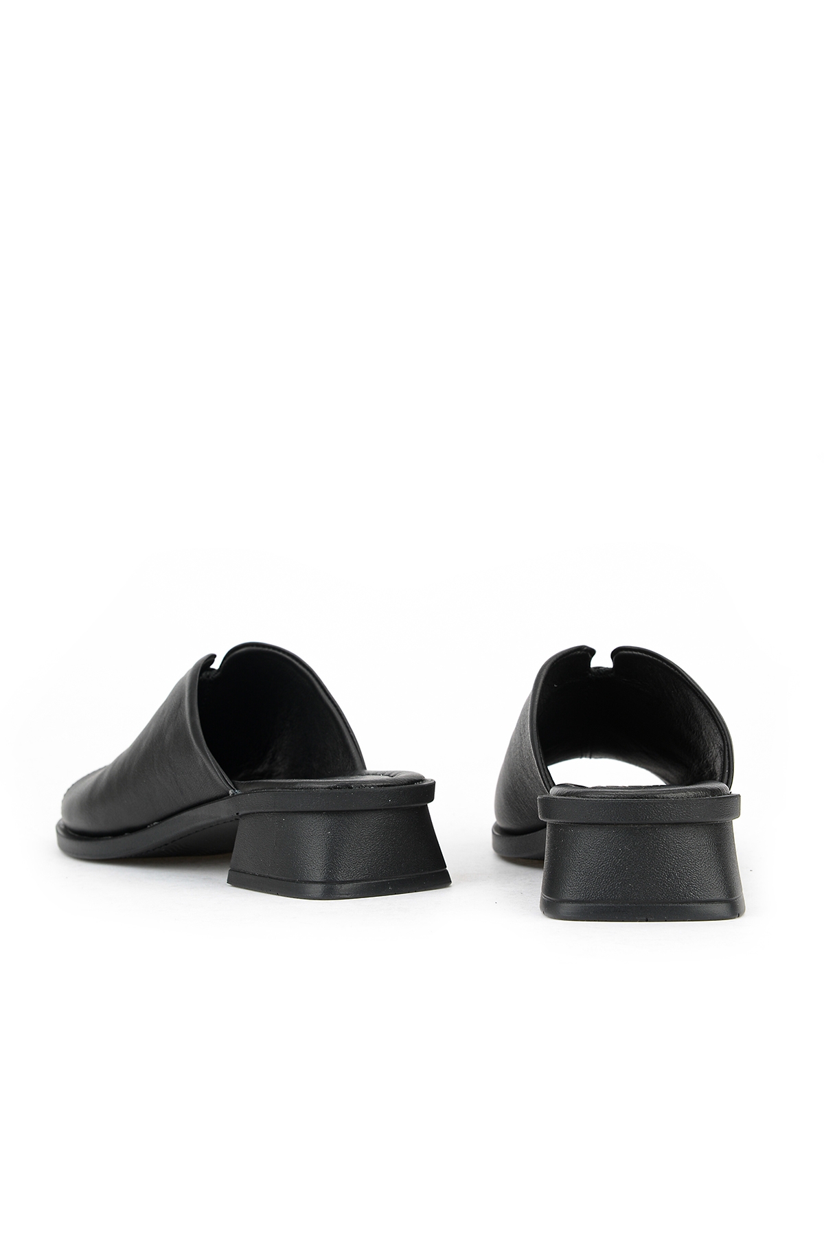 Ziya Siyah Ziya Hakiki Kadın Deri Topuklu Terlik 1611020Z6189