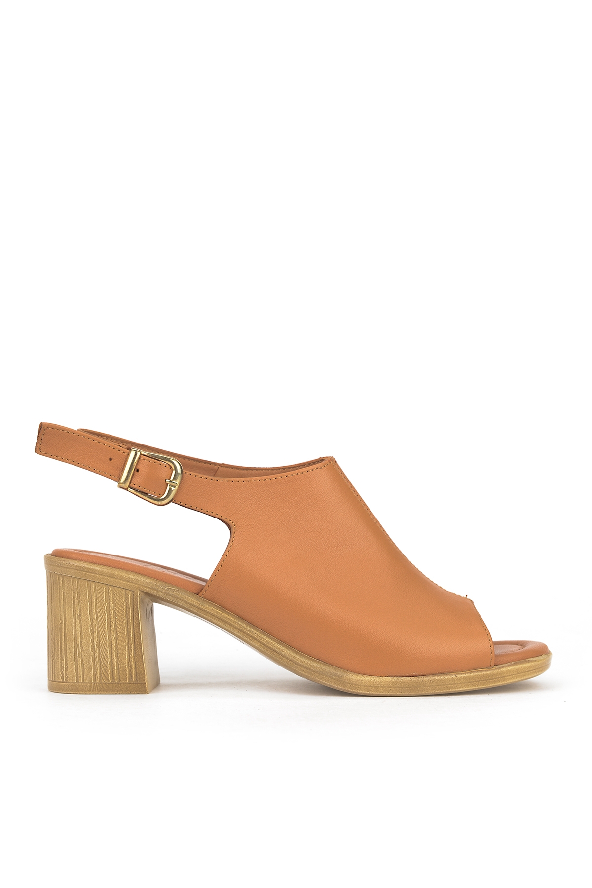 Ziya Bej Ziya Hakiki Kadın Deri Topuklu Sandalet 1611020Z2212