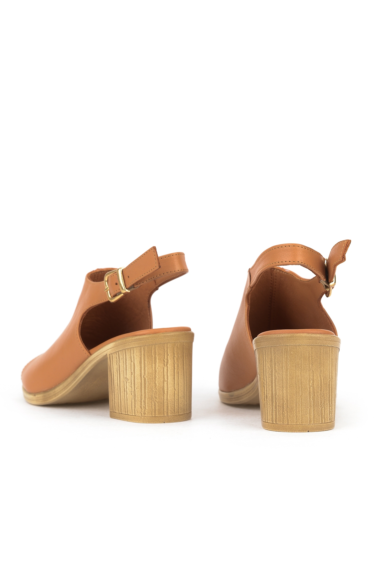 Ziya Bej Ziya Hakiki Kadın Deri Topuklu Sandalet 1611020Z2212