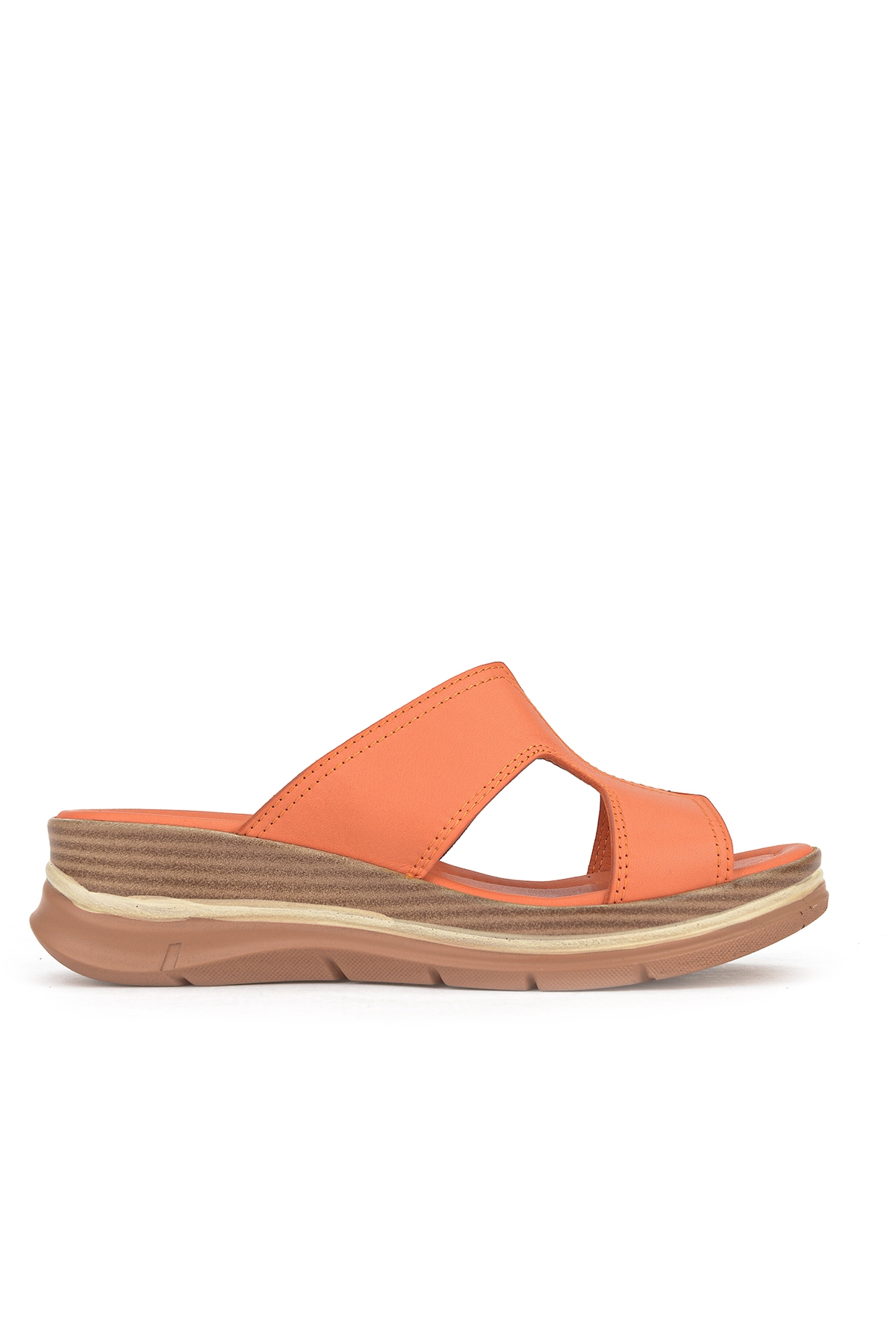 Ziya Beyaz Ziya Hakiki Deri Kadın Dolgu Terlik 1611020Z2565