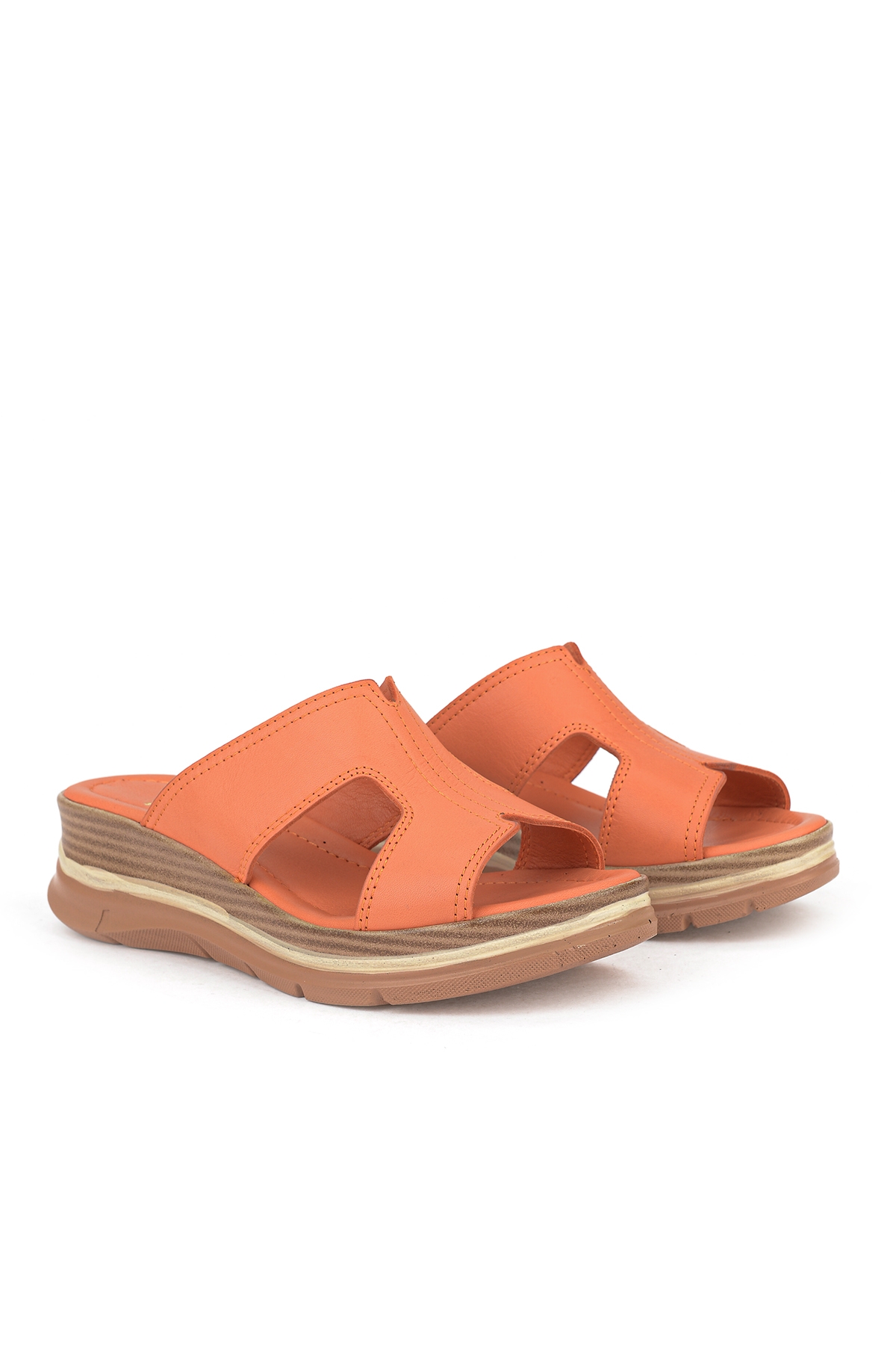 Ziya Beyaz Ziya Hakiki Deri Kadın Dolgu Terlik 1611020Z2565