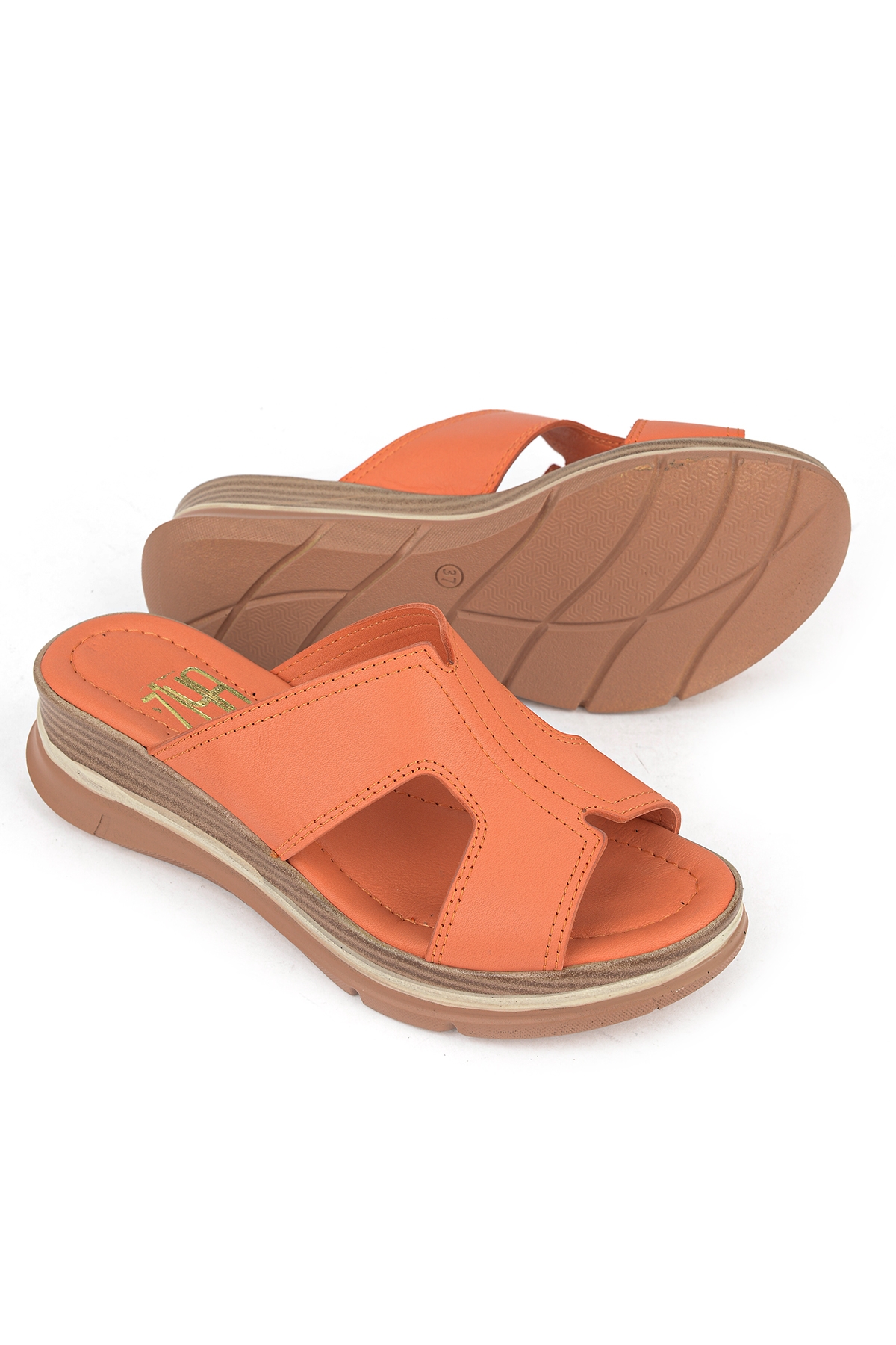 Ziya Beyaz Ziya Hakiki Deri Kadın Dolgu Terlik 1611020Z2565