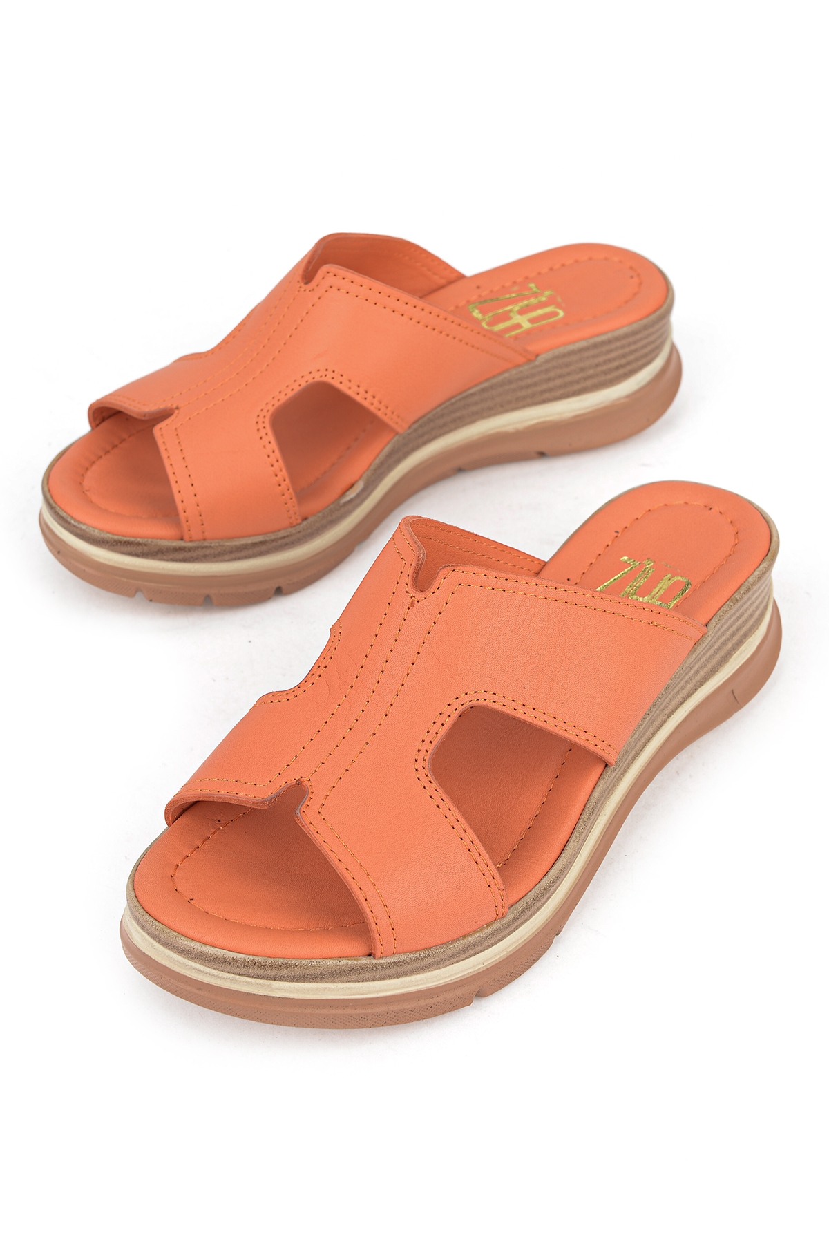 Ziya Beyaz Ziya Hakiki Deri Kadın Dolgu Terlik 1611020Z2565