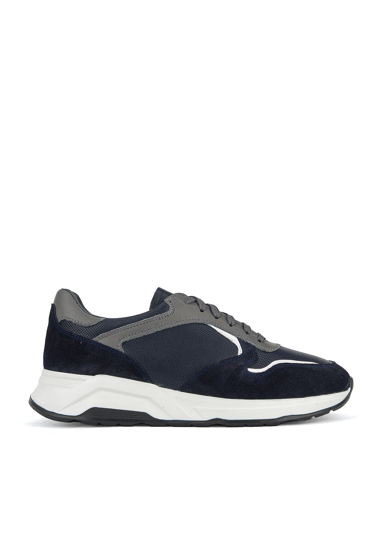 Erkek Hakiki Deri Sneaker 151983ZX30 Lacivert Fiyatları | Flo