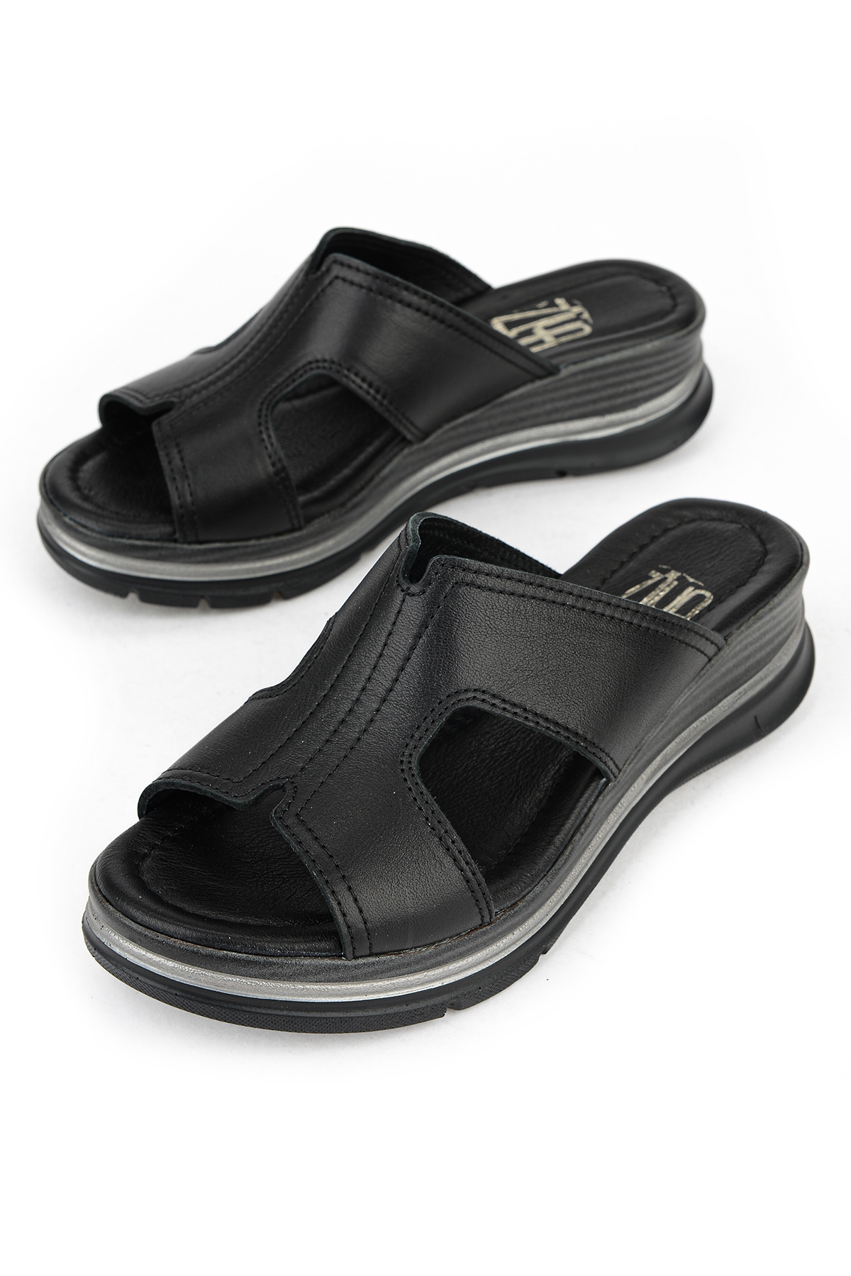 Ziya Beyaz Ziya Hakiki Deri Kadın Dolgu Terlik 1611020Z2565