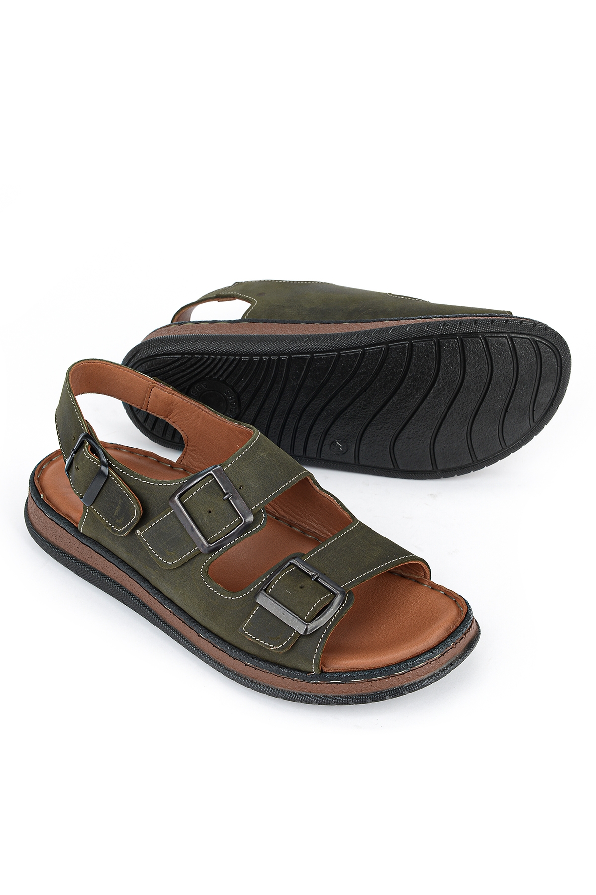 Ziya Haki Ziya Hakiki Erkek Deri Sandalet 1611045ZS3