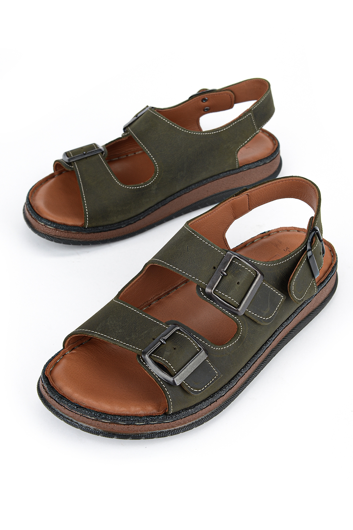 Ziya Haki Ziya Hakiki Erkek Deri Sandalet 1611045ZS3