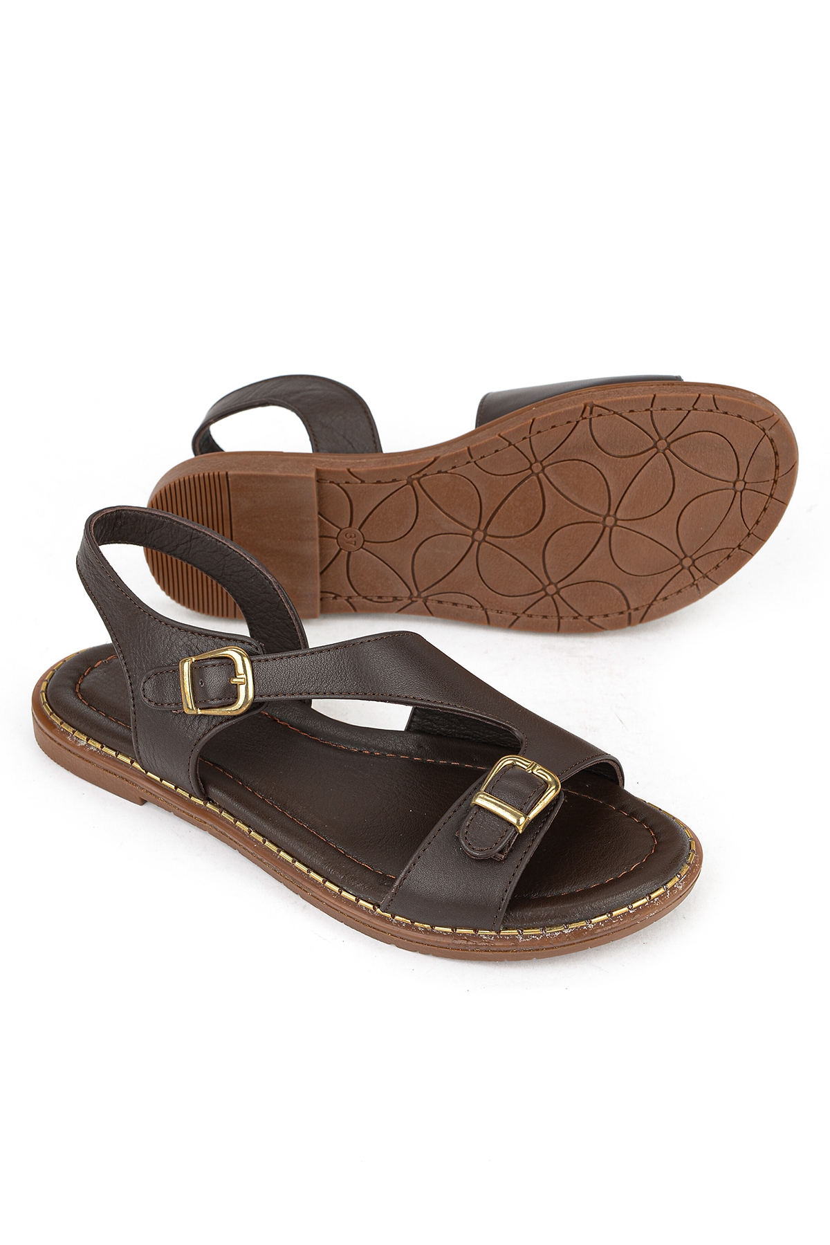 Ziya Siyah Ziya Hakiki Kadın Deri Sandalet 1611020Z5407