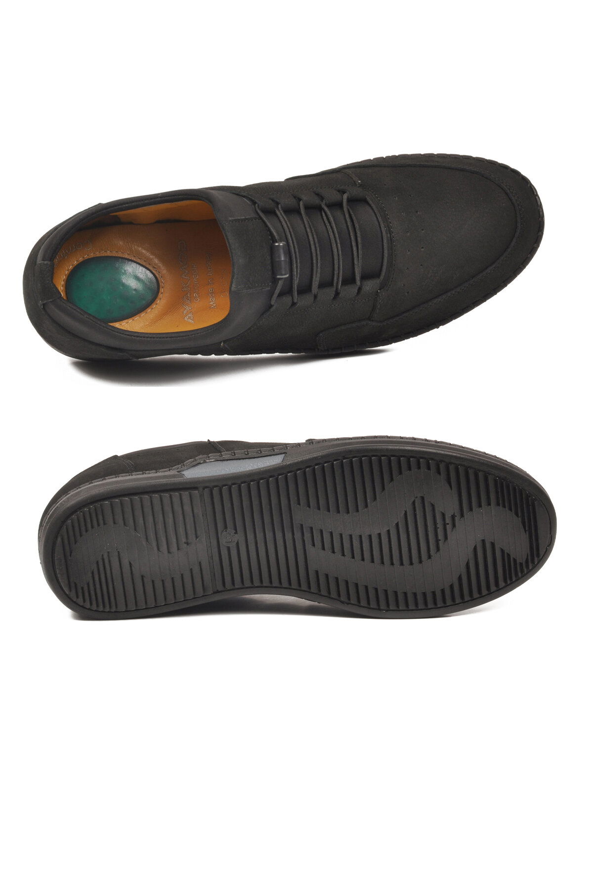 Ayakmod Siyah Ayakmod Nubuk Hakiki Deri Jel Taban Anatomik Erkek Casual Ayakkabı 418 M