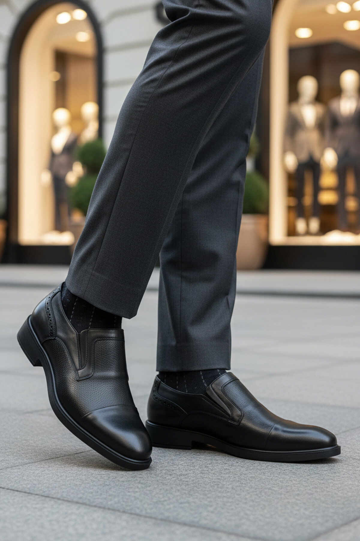 Ayakmod Siyah Ayakmod Hakiki Deri Erkek Klasik Ayakkabı 022 M