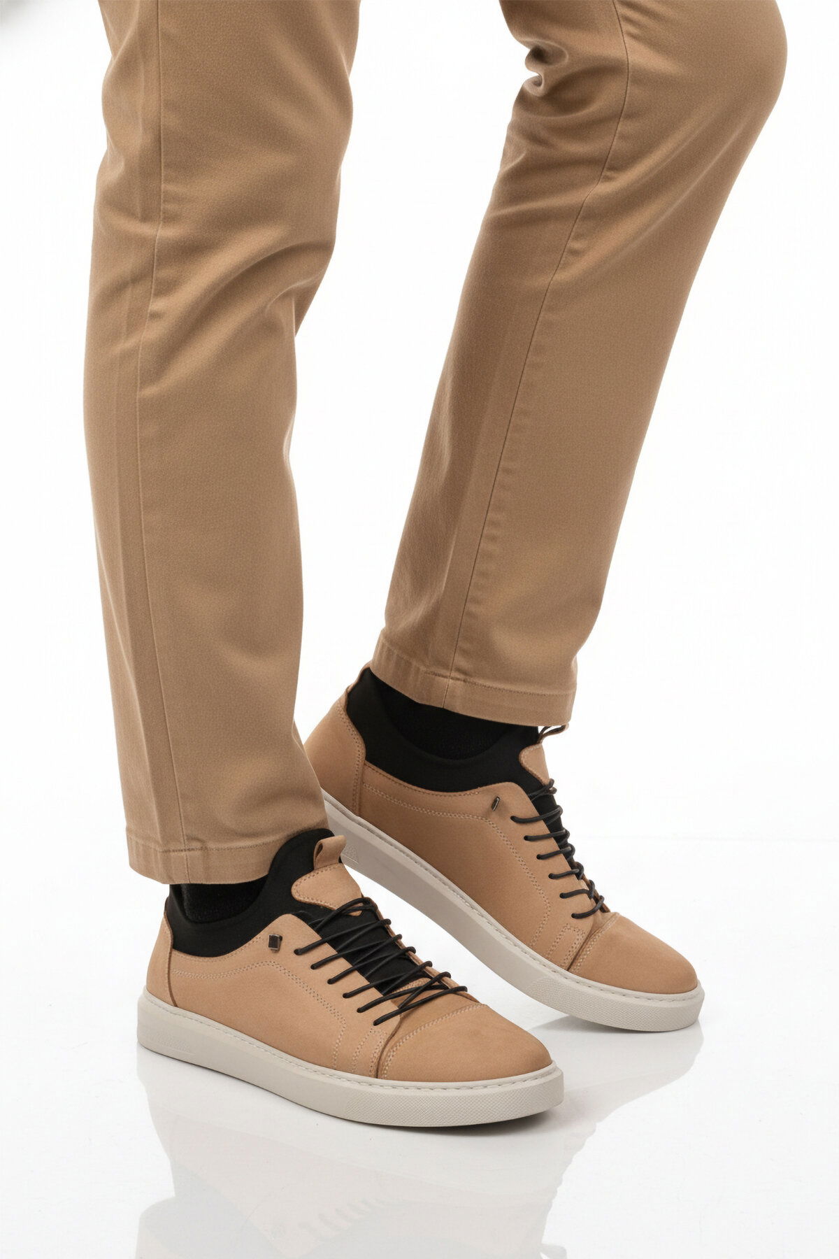 Ayakmod Kum Ayakmod Nubuk Hakiki Deri Ortopedik Erkek Casual Ayakkabı 818 M