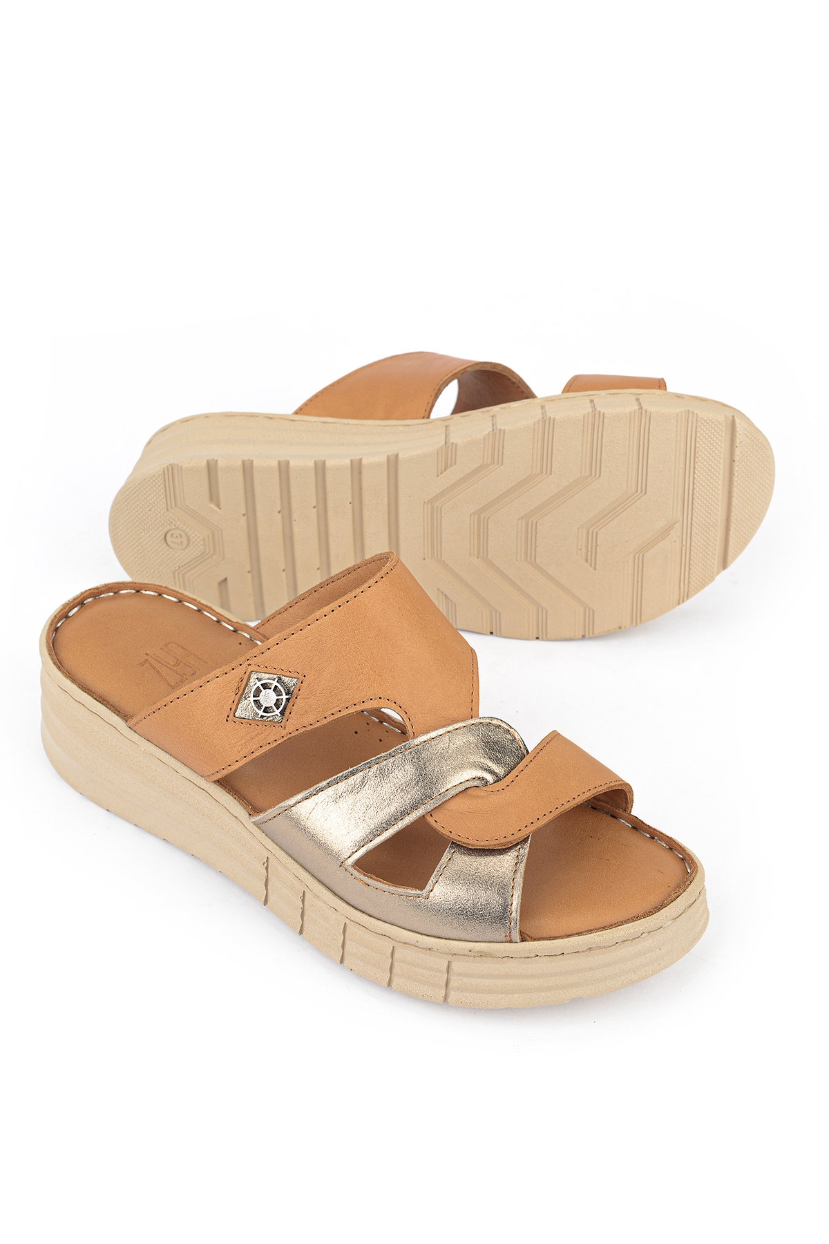 Ziya Siyah Ziya Hakiki Deri Kadın Konfor Terlik 1611008Z453