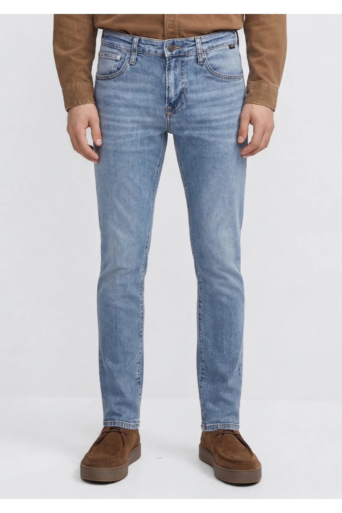 M00424A1497 James Mid Blue Comfort Jean Pantolon Erkek Kot