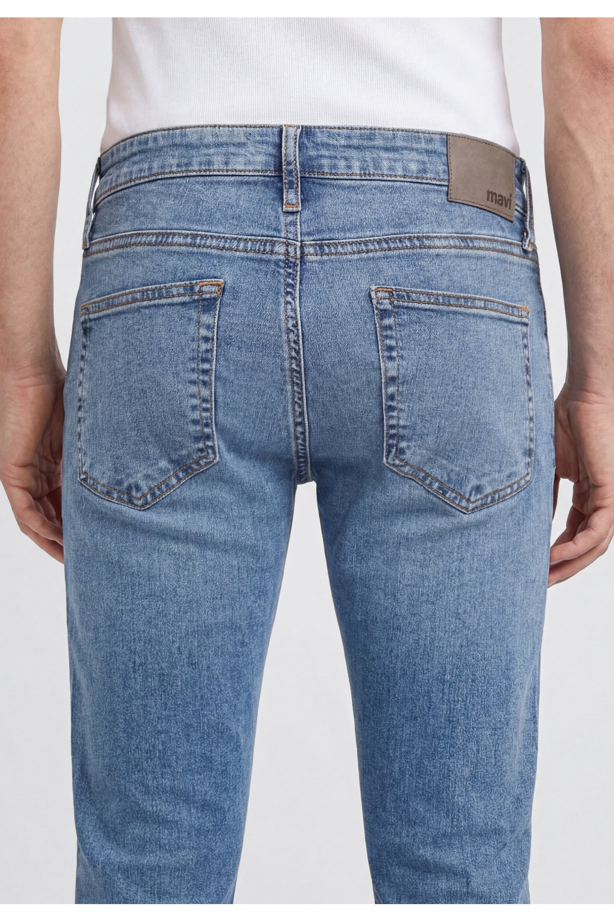 M00424A1497 James Mid Blue Comfort Jean Pantolon Erkek Kot
