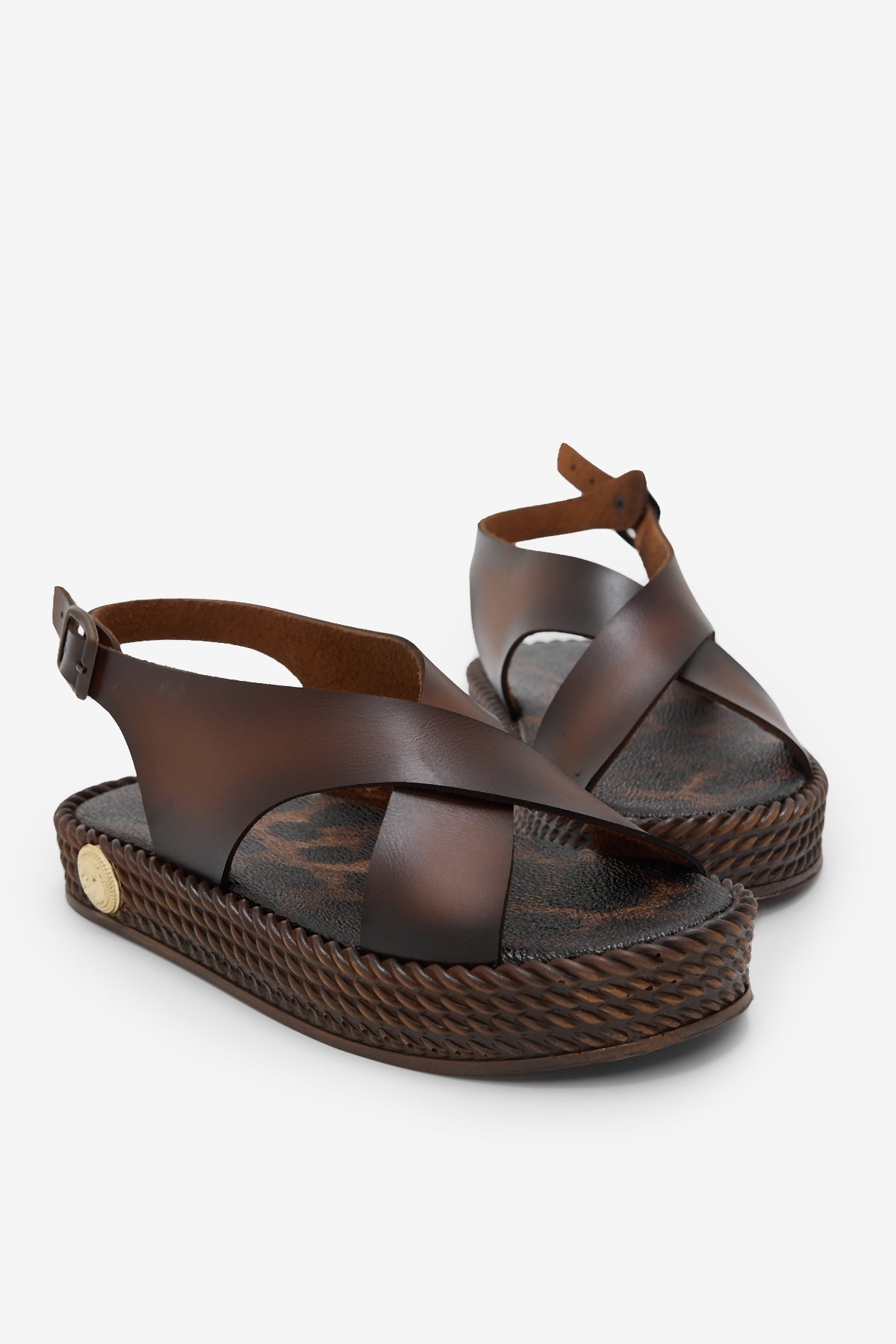 Tonny Black Yeşil Tonny Black Poli Taban Kadın Rahat Çapraz Bantlı Sandalet