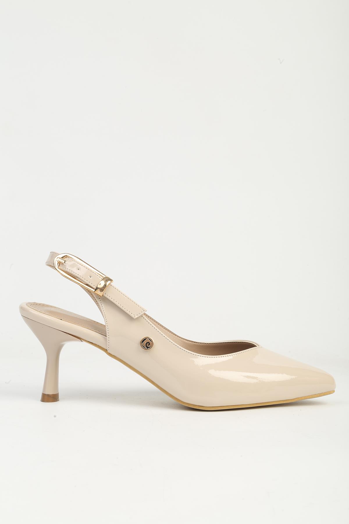 Pierre Cardin Bej Pierre Cardin Rugan Kadın Topuklu Ayakkabı PC-55785