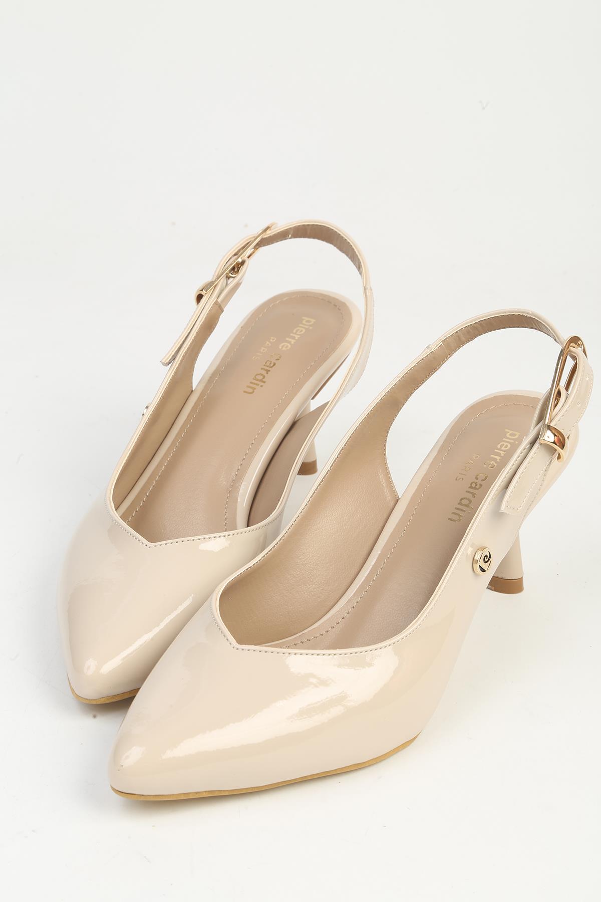 Pierre Cardin Bej Pierre Cardin Rugan Kadın Topuklu Ayakkabı PC-55785