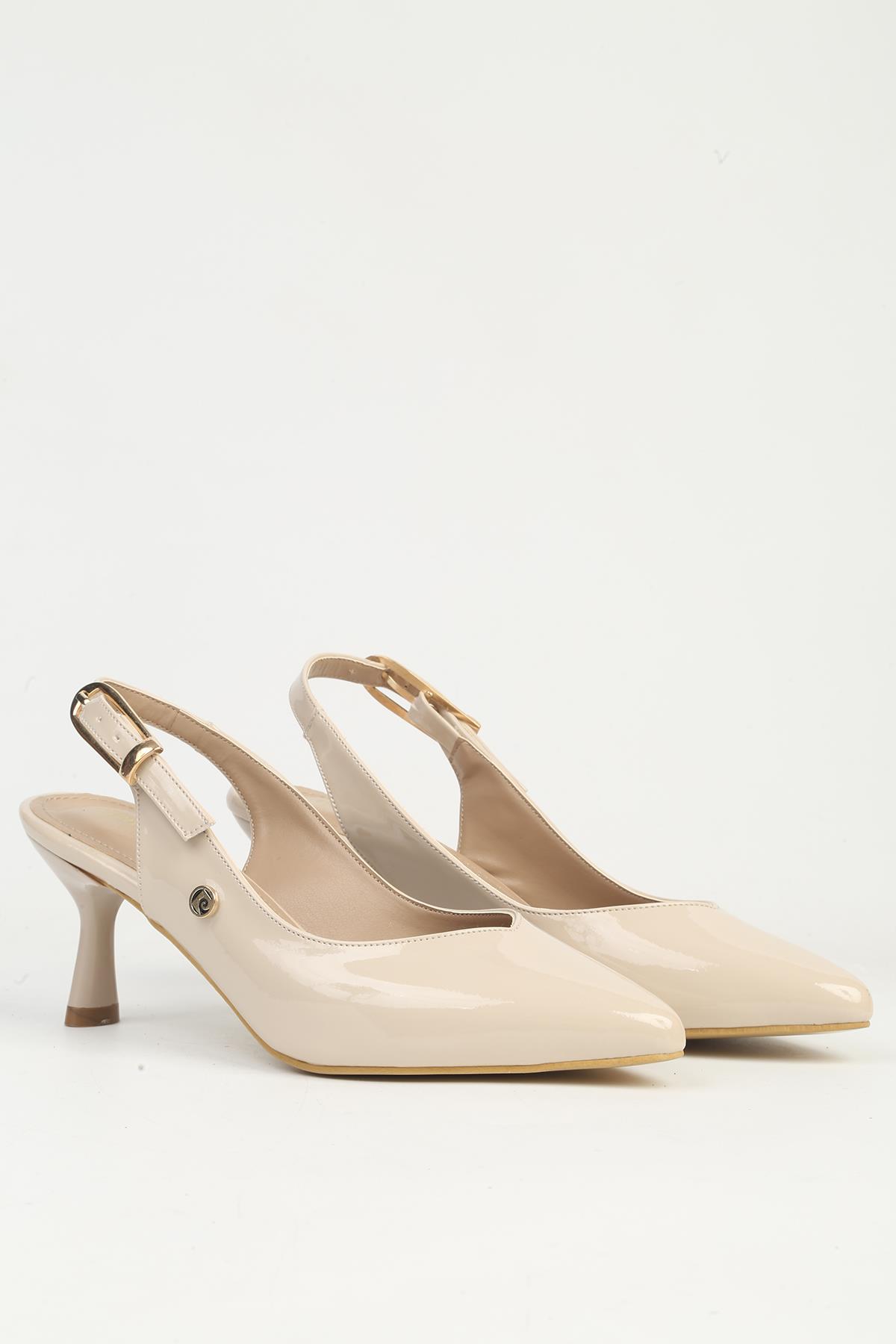 Pierre Cardin Bej Pierre Cardin Rugan Kadın Topuklu Ayakkabı PC-55785