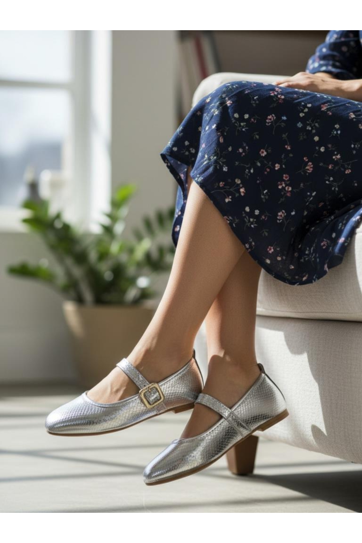 Ellaboni Siyah Ellaboni Mary Jane Kadın Şık Tokalı Babet Ortopedik Taban Günlük Ev Ofis Ayakkabısı Babet