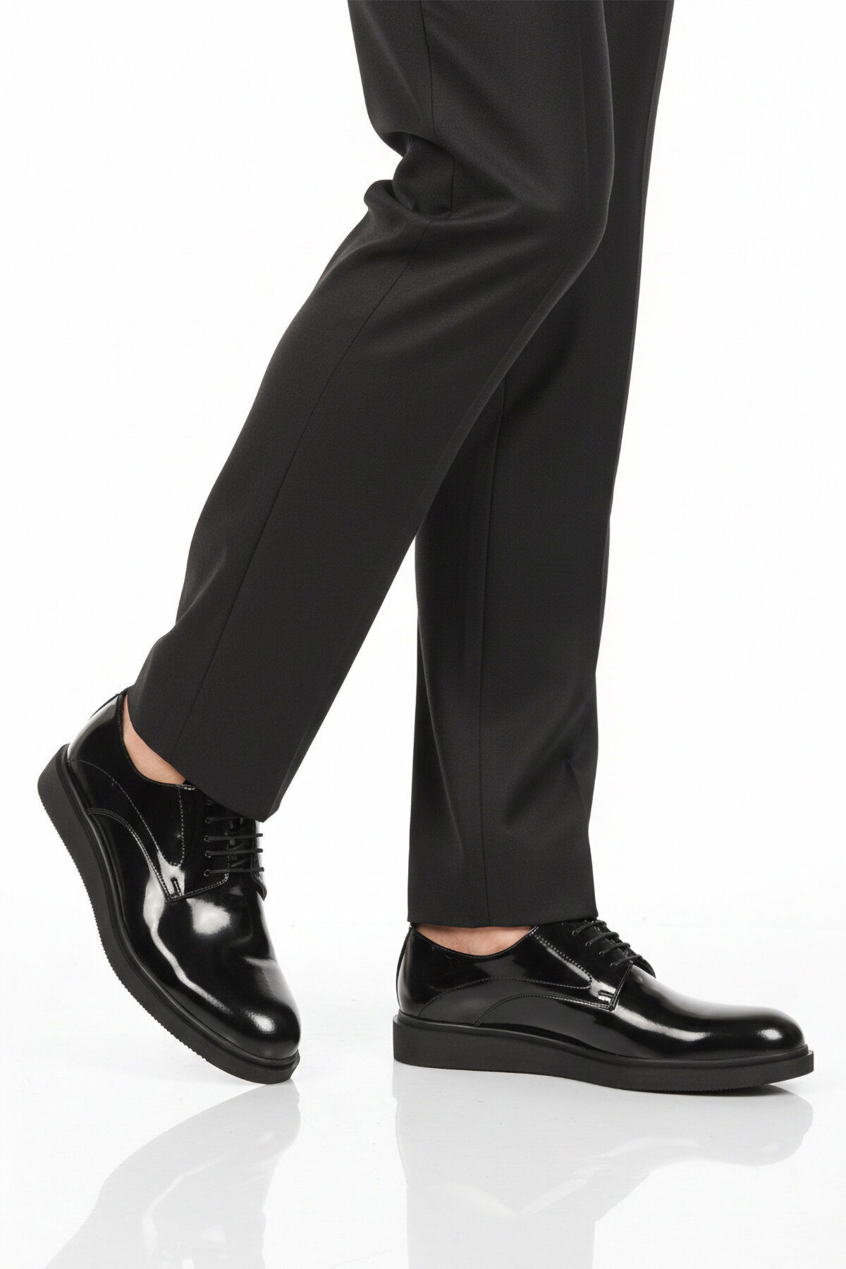 A Spor Siyah A Spor Aspor Hakiki Deri Erkek Klasik Ayakkabı