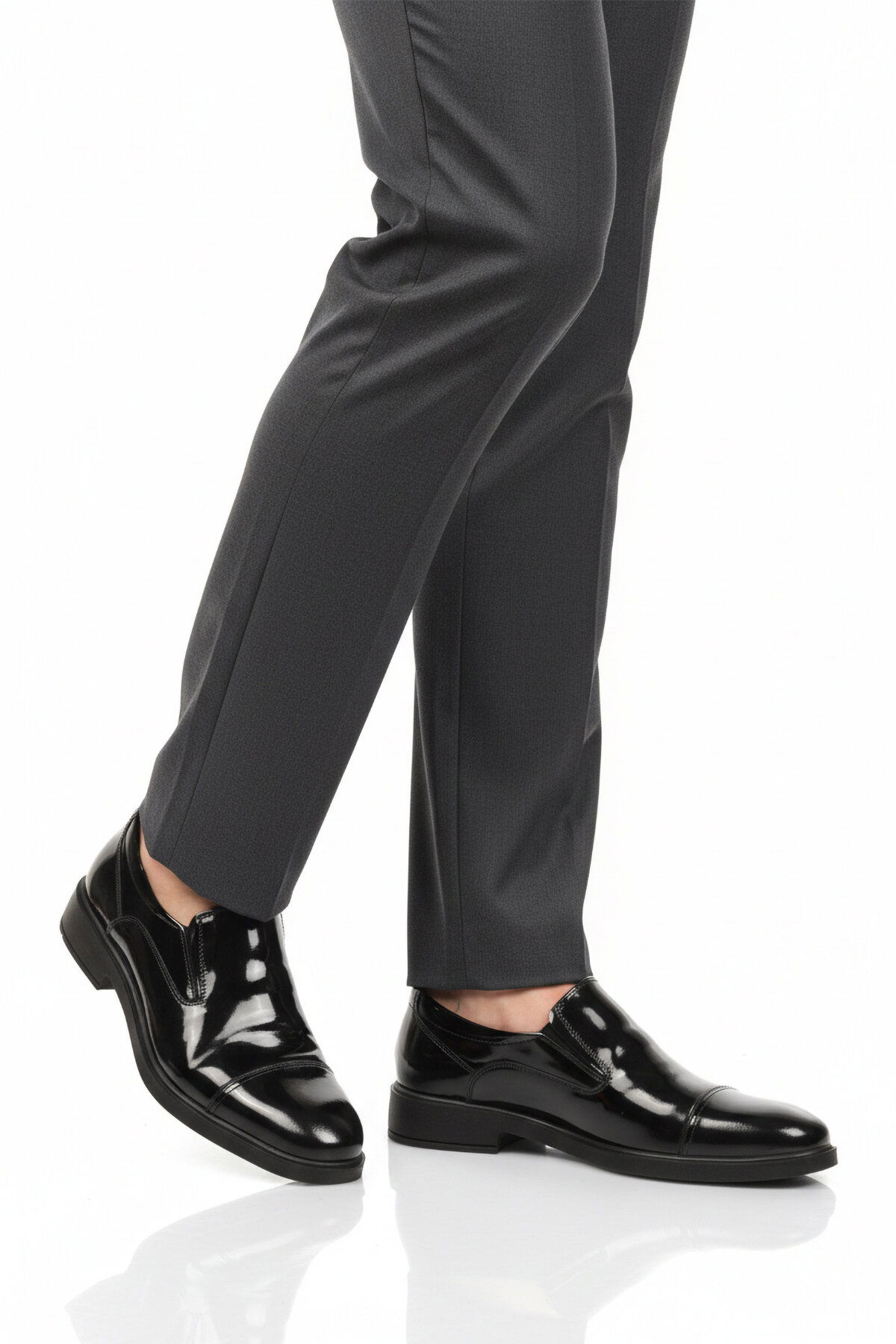 A Spor Siyah A Spor Aspor Hakiki Deri Erkek Klasik Ayakkabı