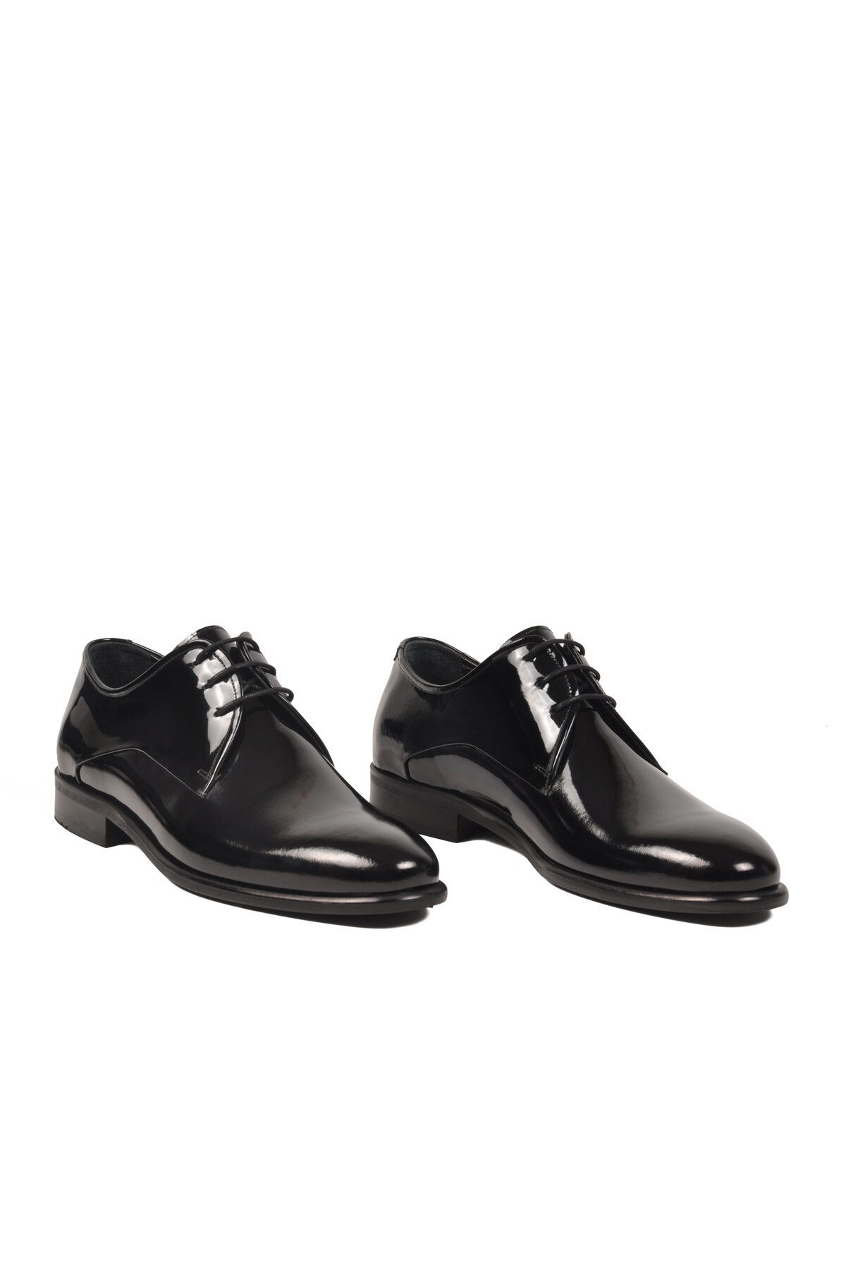 A Spor Siyah A Spor Aspor Rugan Hakiki Deri Erkek Klasik Ayakkabı