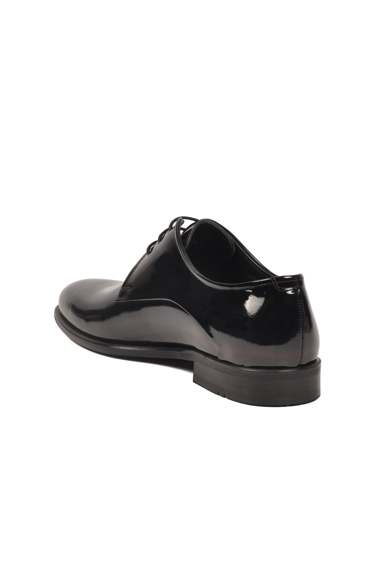 A Spor Siyah A Spor Aspor Rugan Hakiki Deri Erkek Klasik Ayakkabı