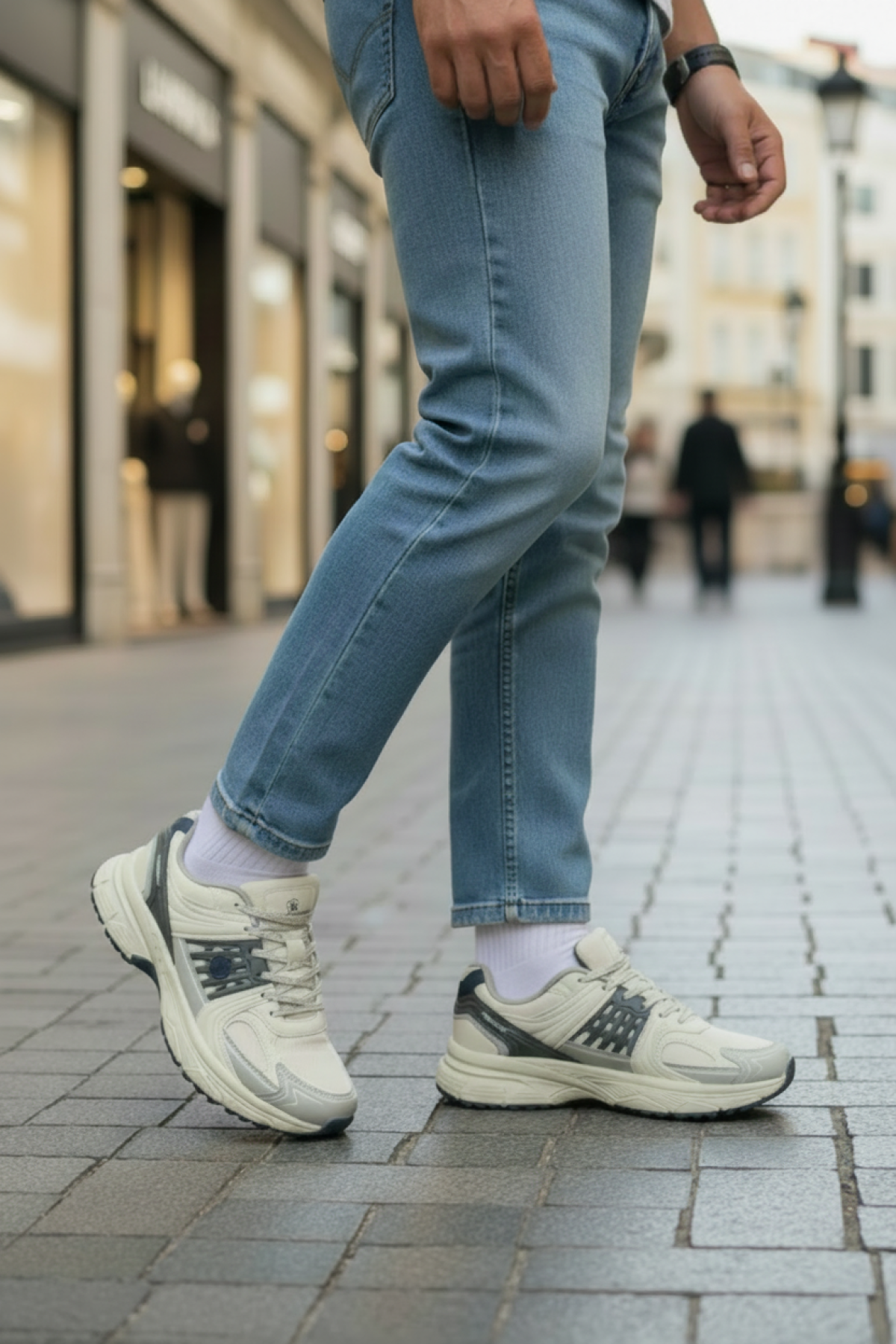 Lumberjack ABEL 6FX KIRIK BEYAZ Erkek Sneaker 102158201 | lumberjack