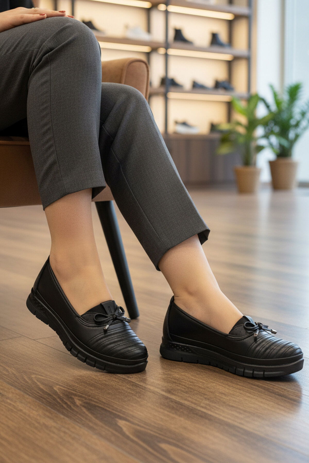 Ayakmod Siyah Ayakmod Hafif Kadın Casual Ayakkabı 1211 Z