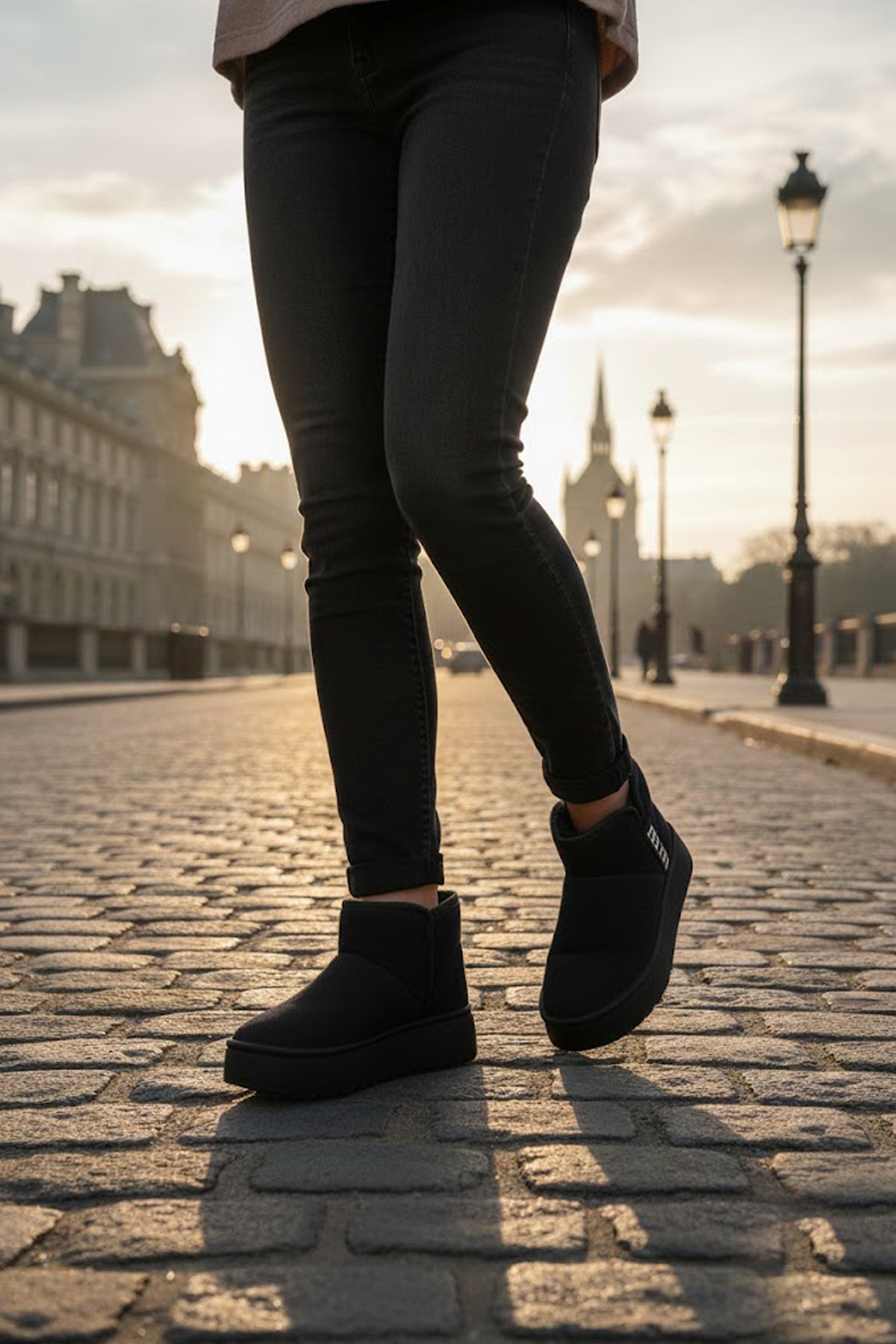 Ayakkabı Fuarı Kahverengi Ayakkabı Fuarı Elit OZRPT501 Kadın Süet Düz Bot