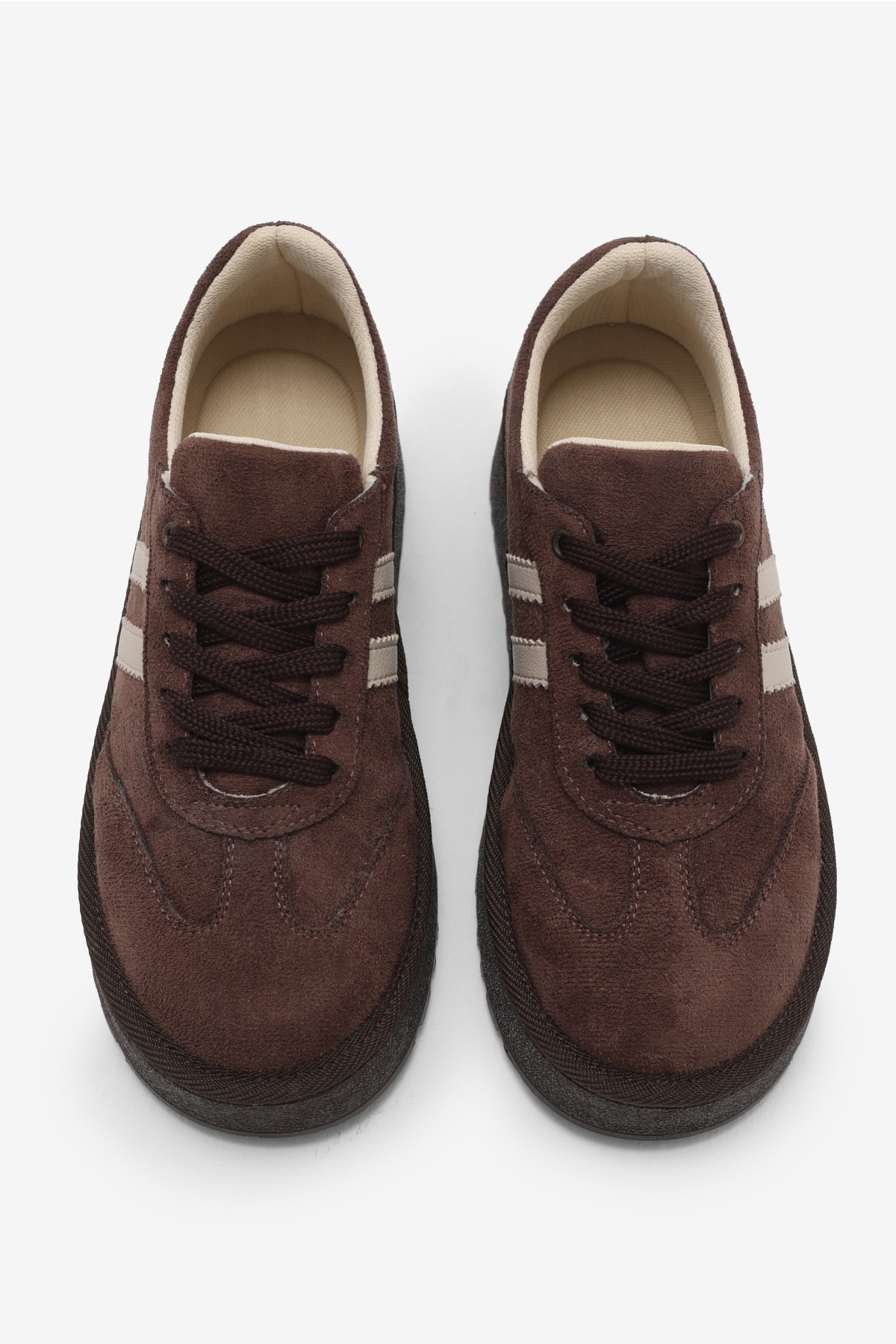 Tonny Black Kahverengi Tonny Black Süet Rahat Kadın Kadın Kalıp Sneaker