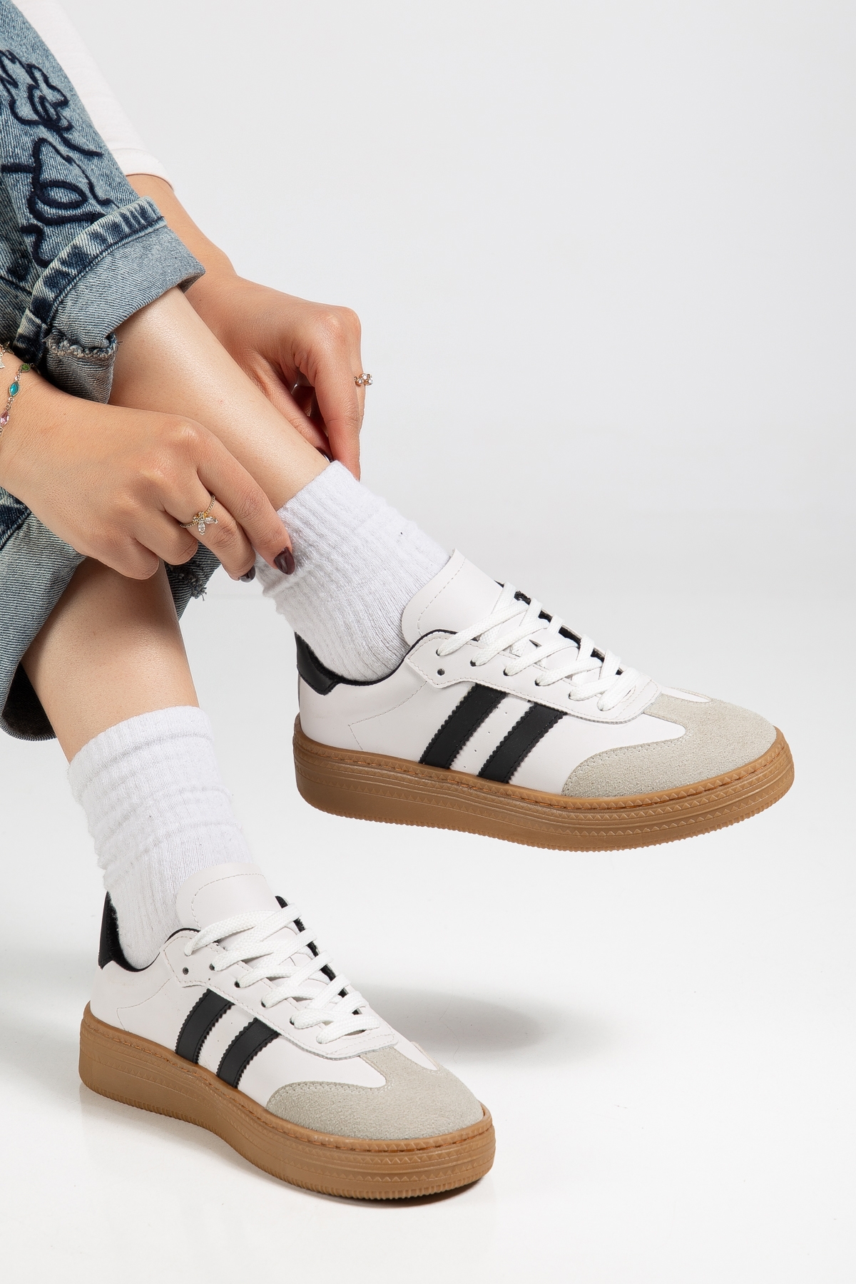 Tonny Black Siyah Tonny Black Rahat Kalip Kadın Kadın Yumuşak Deri Sneaker