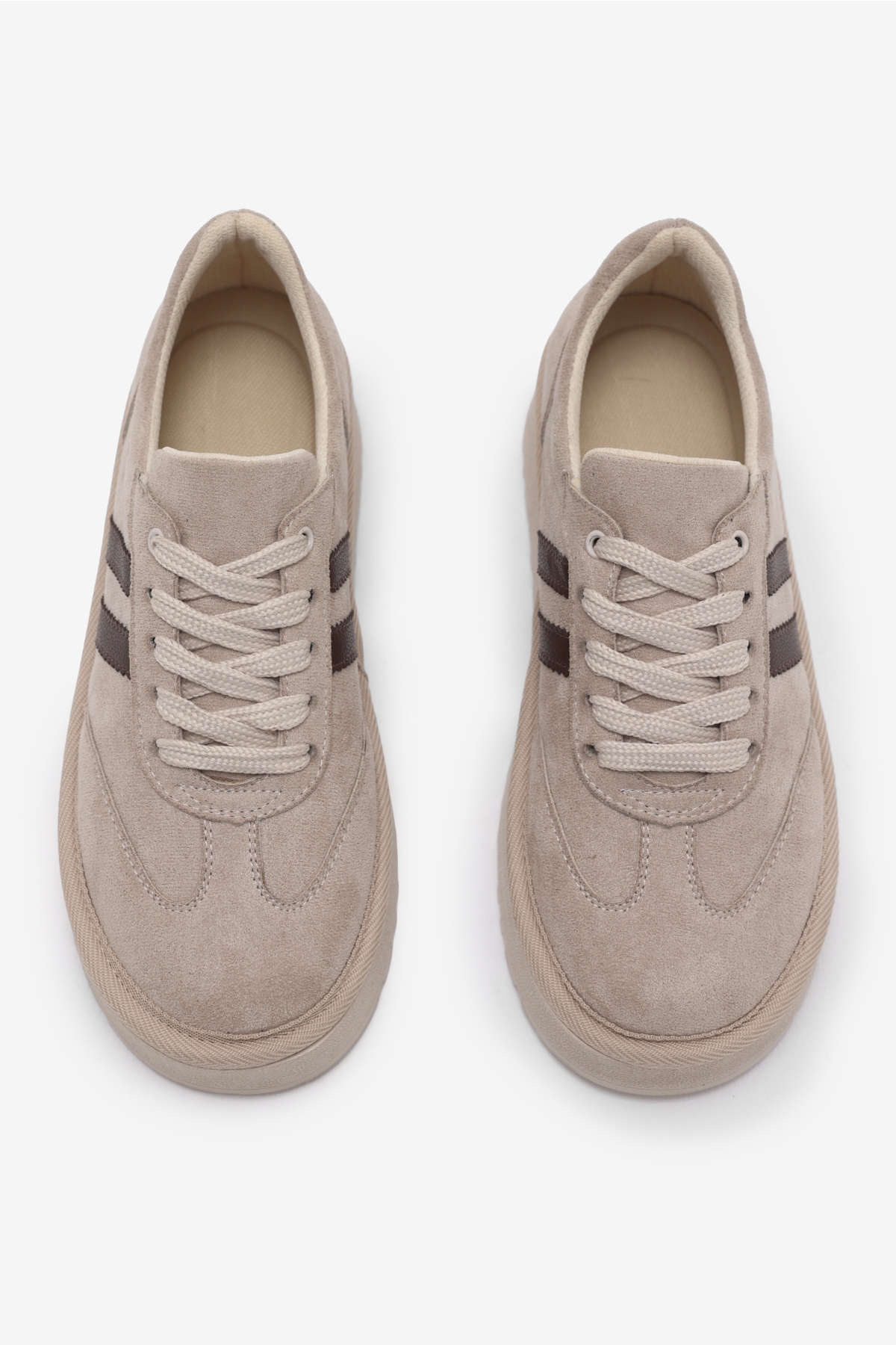 Tonny Black Kahverengi Tonny Black Süet Rahat Kadın Kadın Kalıp Sneaker