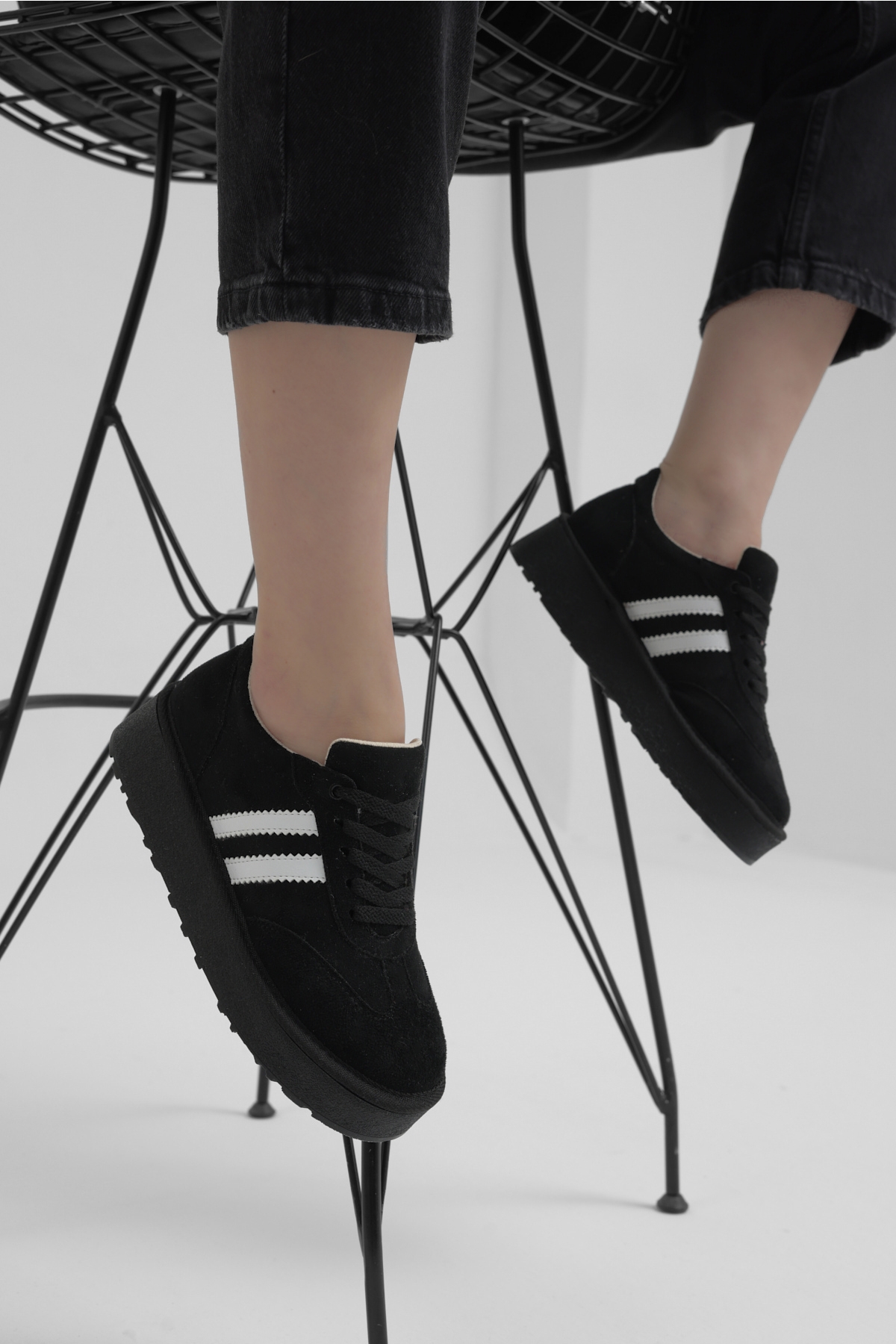 Tonny Black Kahverengi Tonny Black Süet Rahat Kadın Kadın Kalıp Sneaker