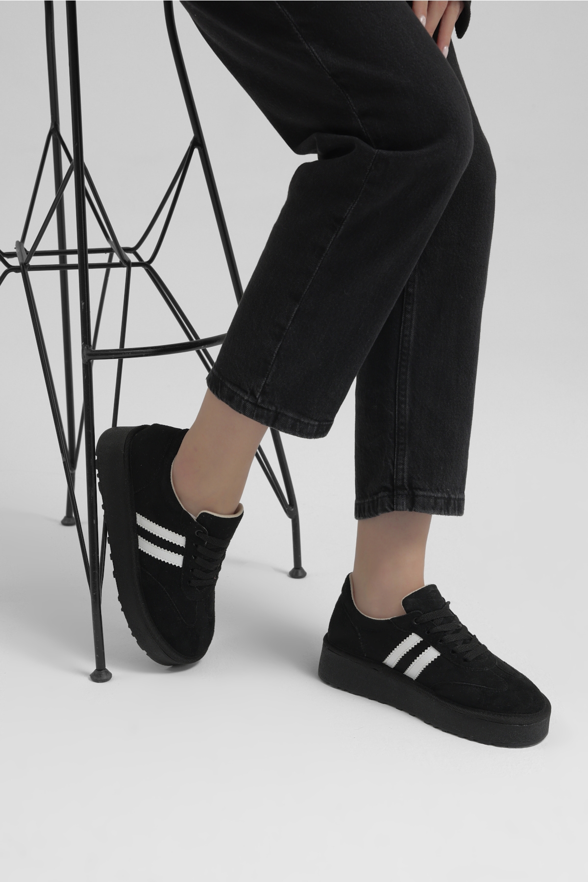 Tonny Black Kahverengi Tonny Black Süet Rahat Kadın Kadın Kalıp Sneaker