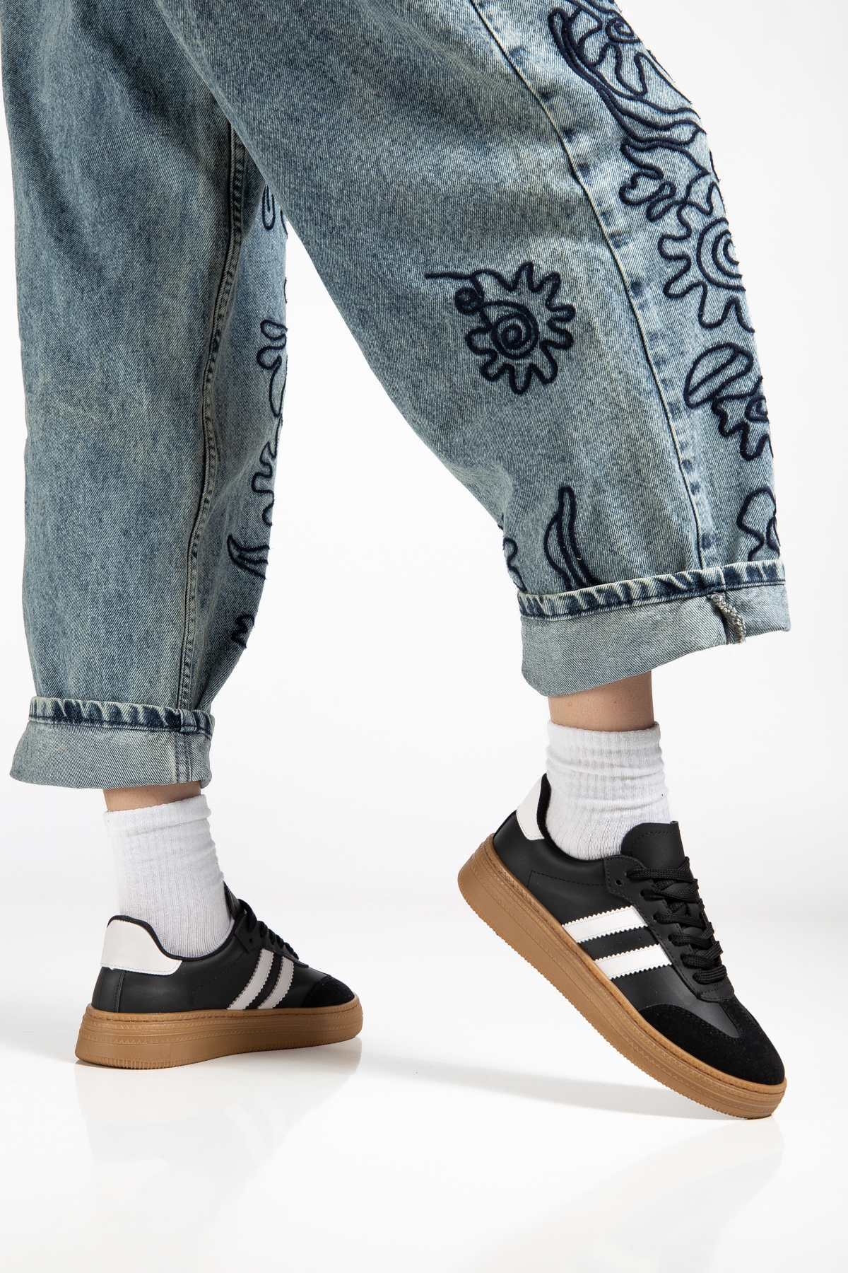 Tonny Black Siyah Tonny Black Rahat Kalip Kadın Kadın Yumuşak Deri Sneaker