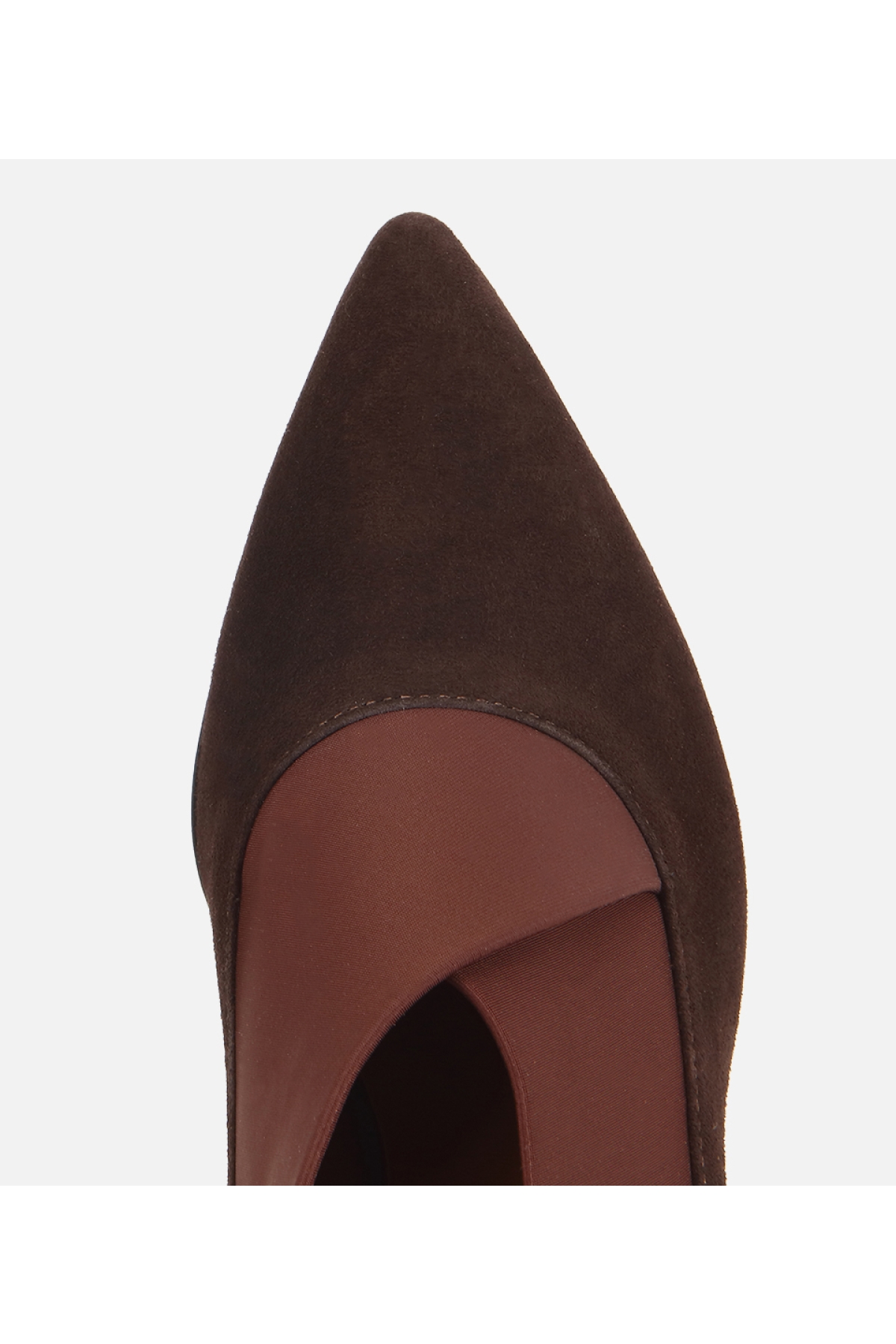 Hotiç Siyah Hotiç Süet Deri Kadın Streç Detaylı İnce Topuklu Stiletto