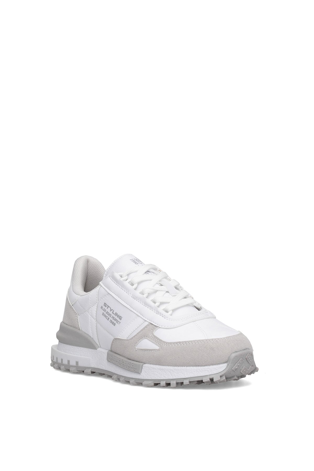 Ayakkabı Fuarı Siyah Ayakkabı Fuarı Elit IKZ8089 Erkek Klasik Sneaker Beyaz