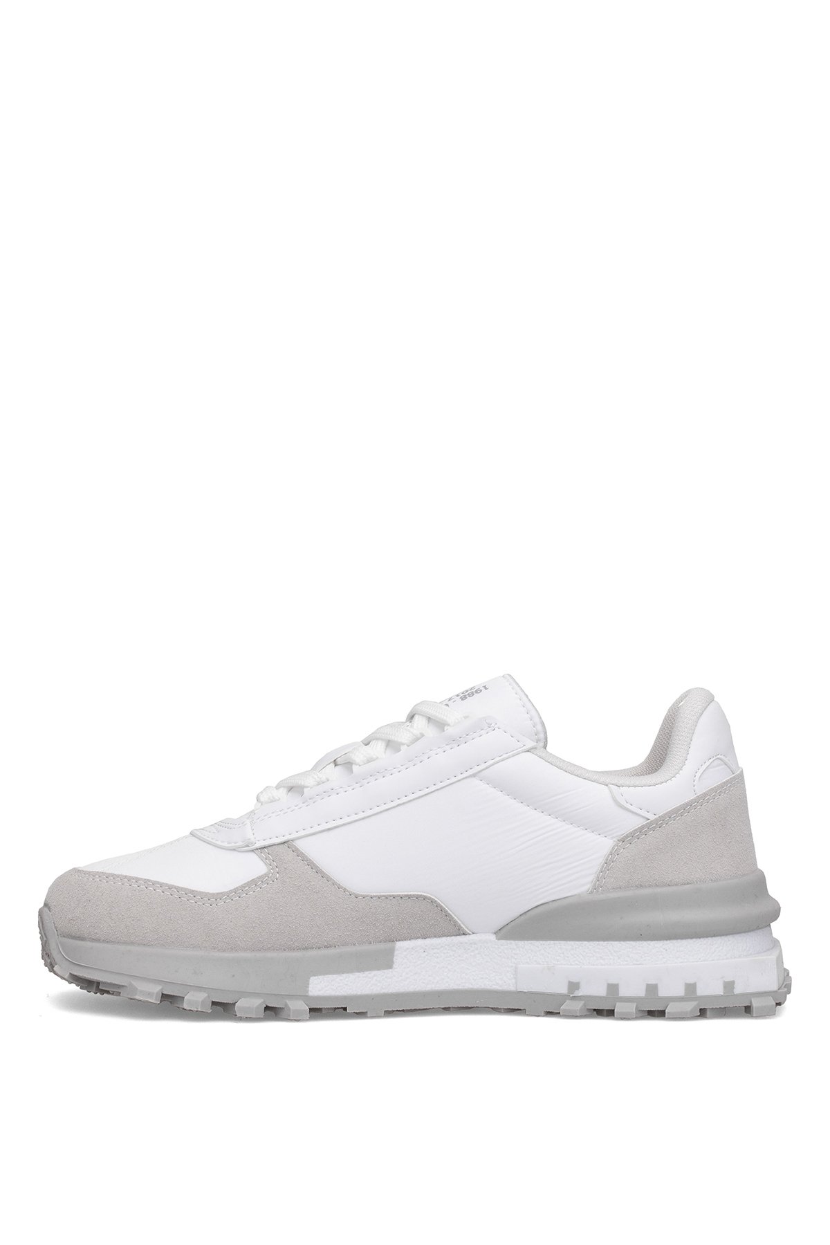 Ayakkabı Fuarı Siyah Ayakkabı Fuarı Elit IKZ8089 Erkek Klasik Sneaker Beyaz