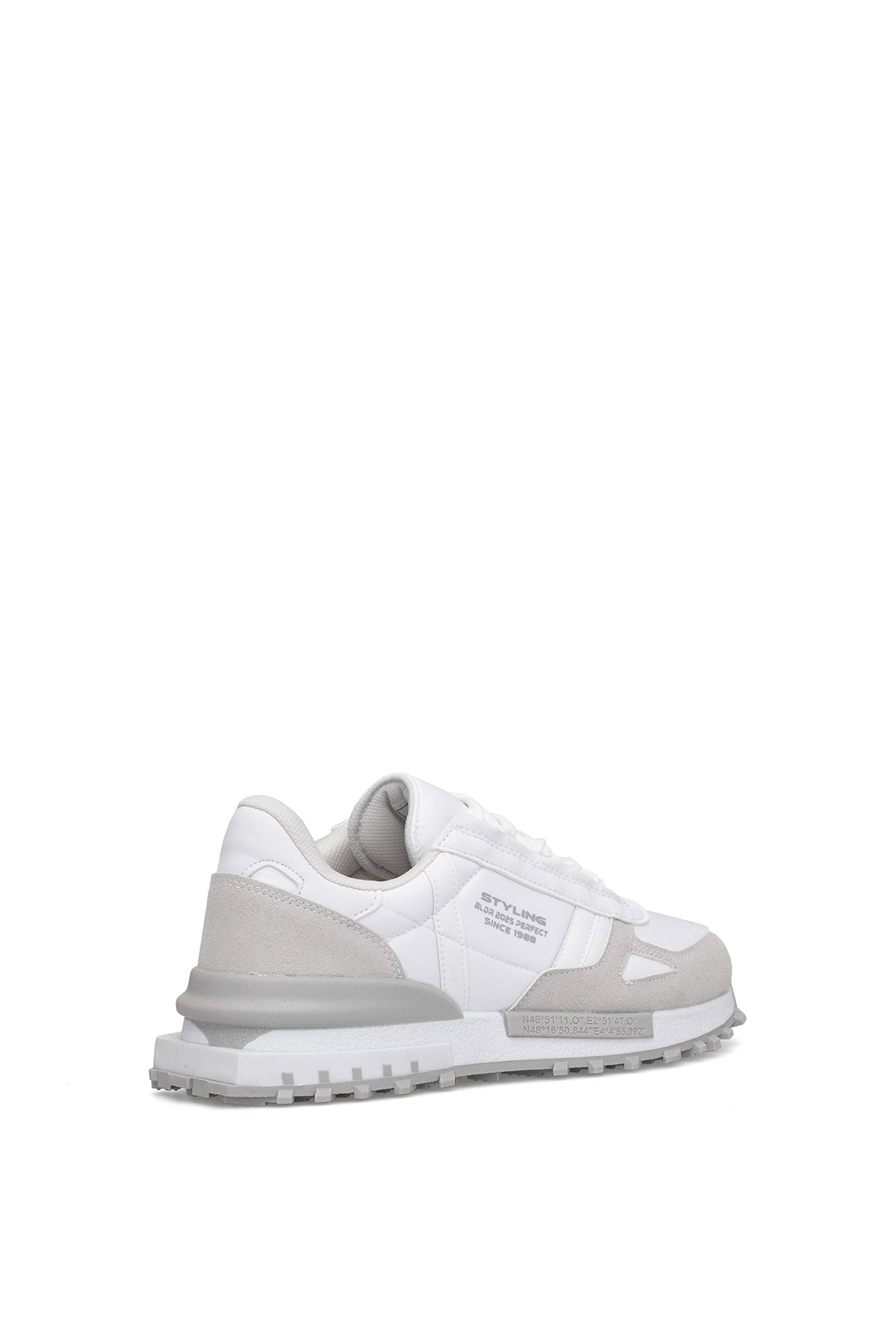 Ayakkabı Fuarı Siyah Ayakkabı Fuarı Elit IKZ8089 Erkek Klasik Sneaker Beyaz