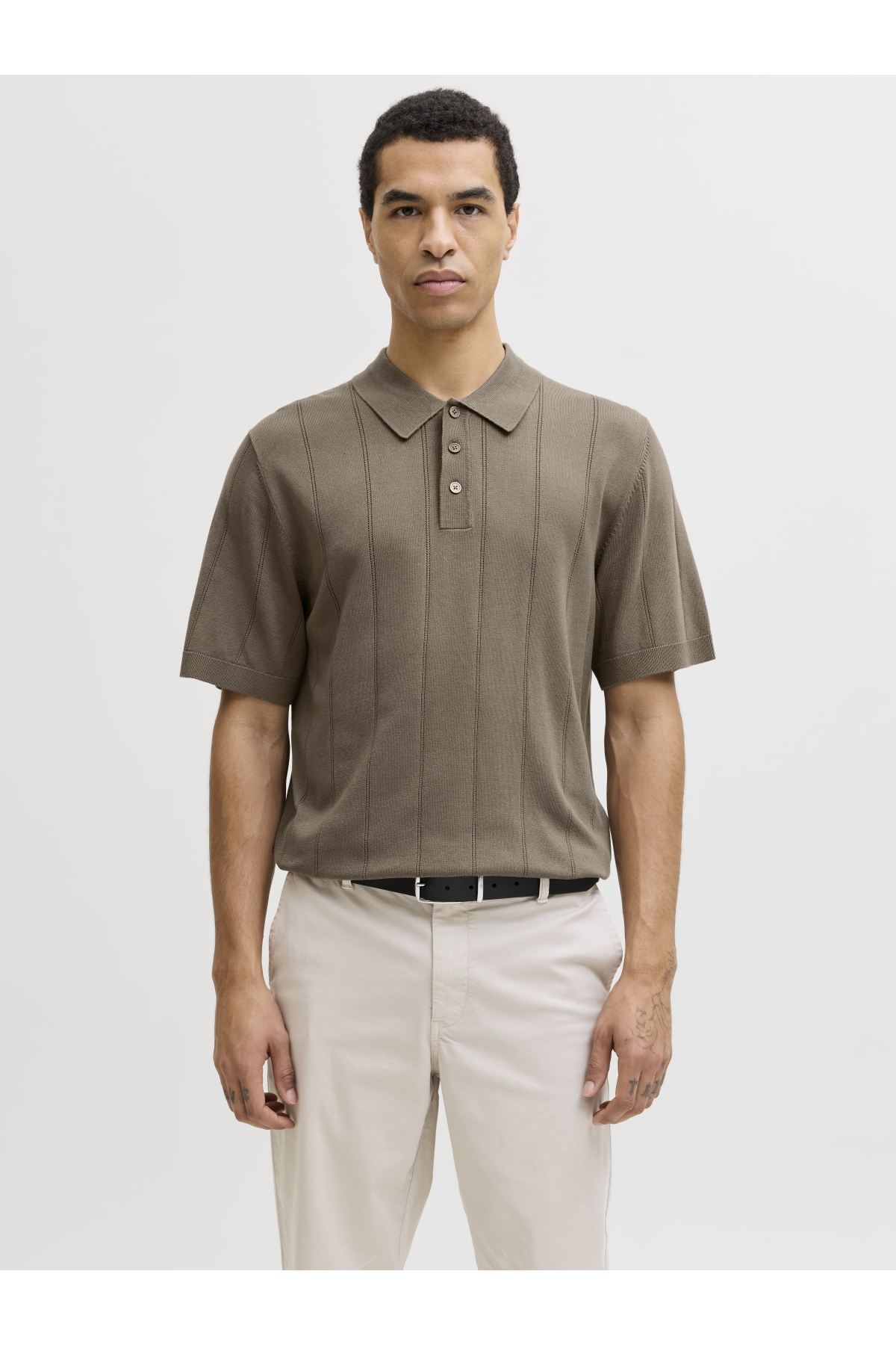 Jack Jones Jprblawıllıam Structure Knıt Polo Ss Sn Erkek