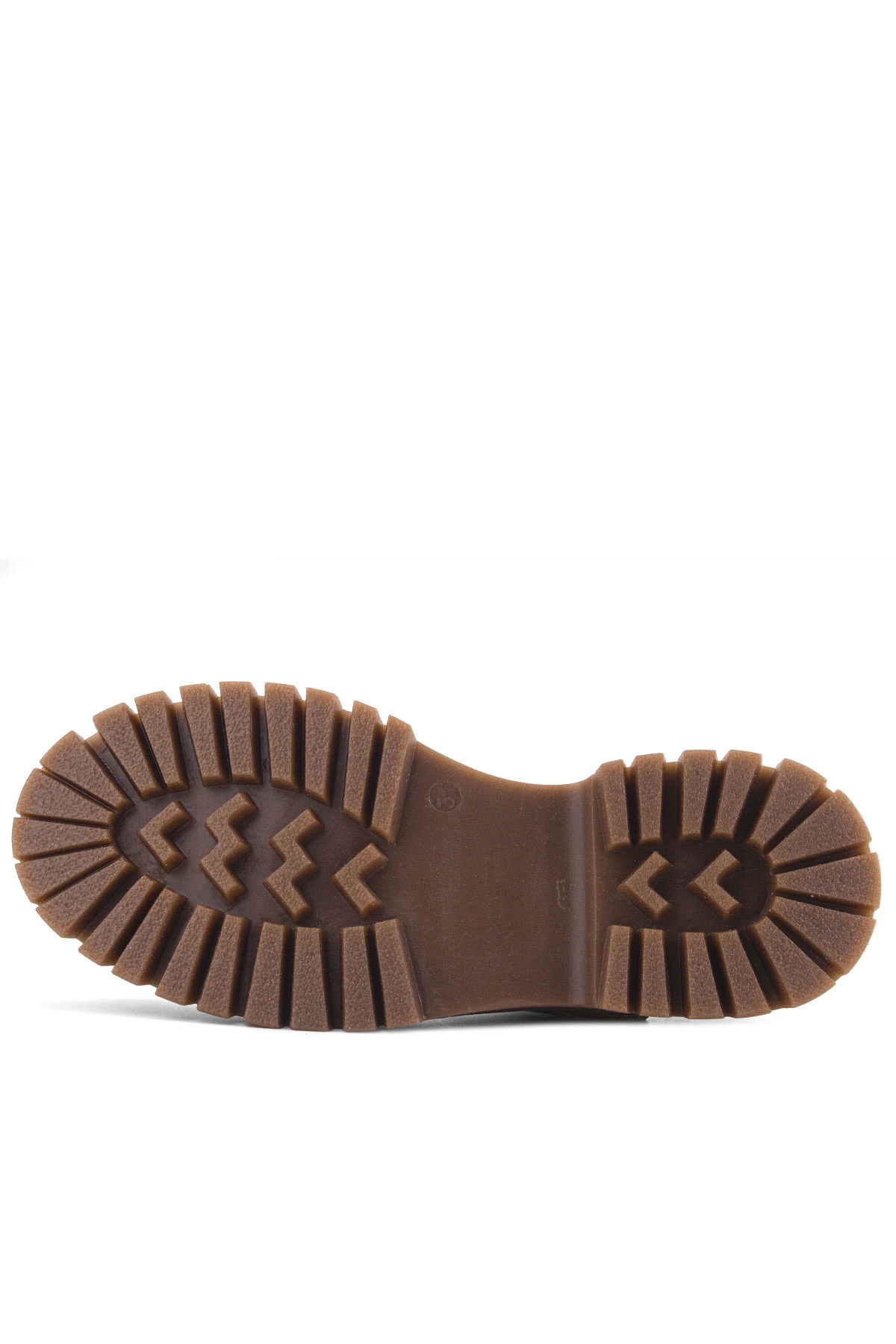 Rakerplus Bej Rakerplus Hakiki Deri Krem Nubuk Cırtlı Kalın Tabanlı Kız Çocuk Okul Ayakkabısı