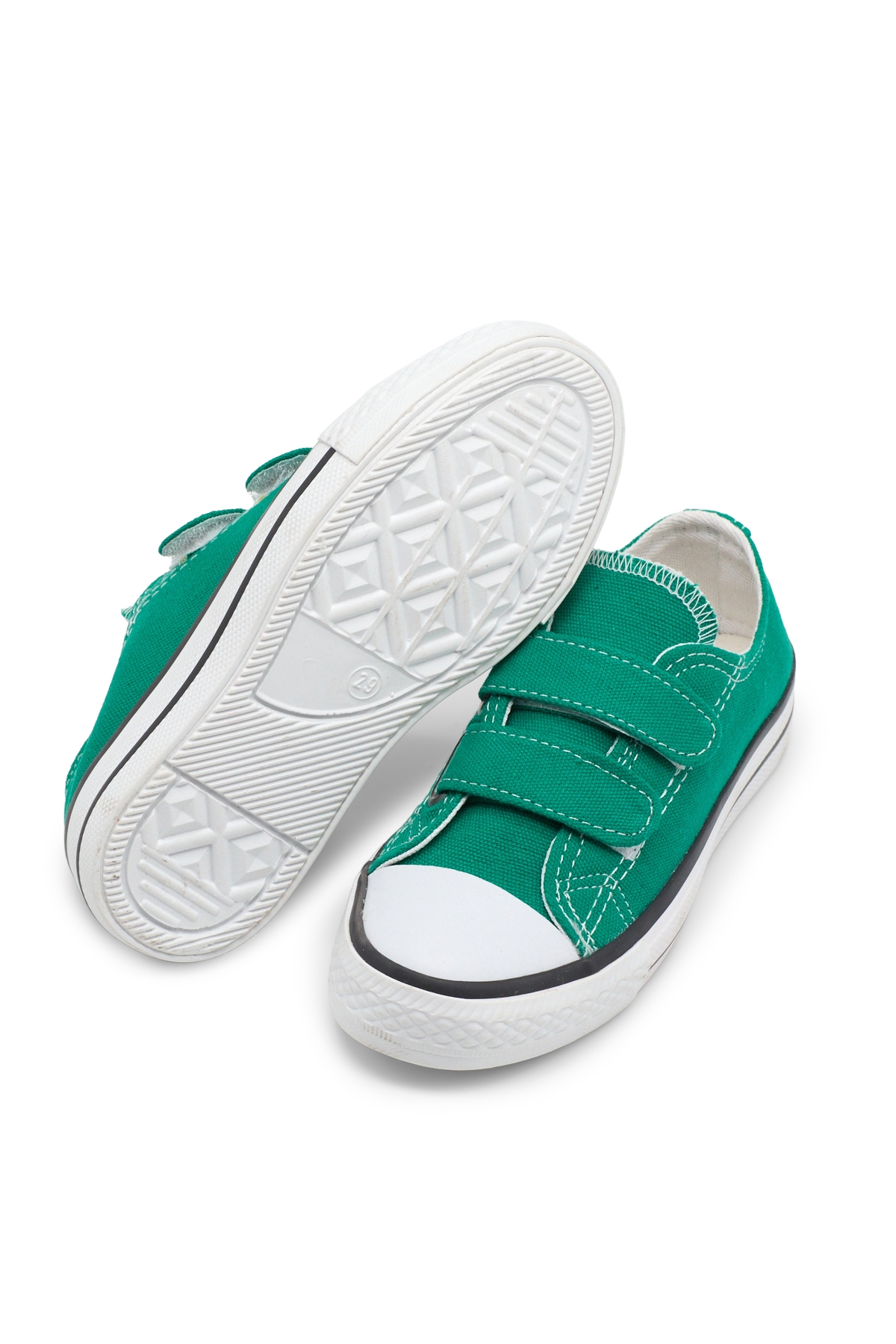 Tonny Black Yeşil Tonny Black Rahat Kalip Çocuk Unisex Çift Bantlı Ayakkabı