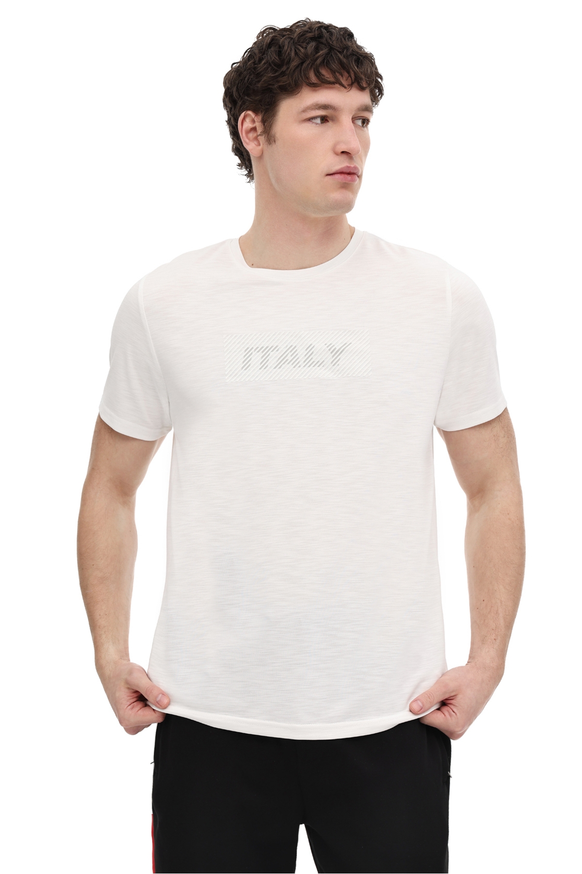 ML SLATE 11ITL1209 6FX Ekru Erkek Kısa Kol T-Shirt - Lumberjack